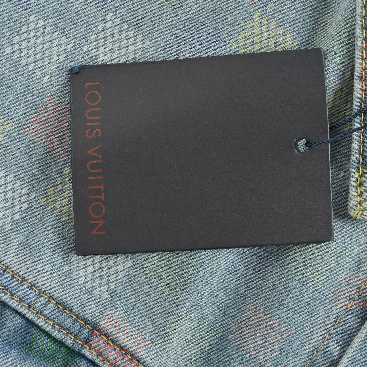 Louis Vuitton/路易威登 25Fw 五彩棋盘格套装牛仔外套 Louis Vuitton/路易威登 25Fw 五彩棋盘格套装牛仔外套