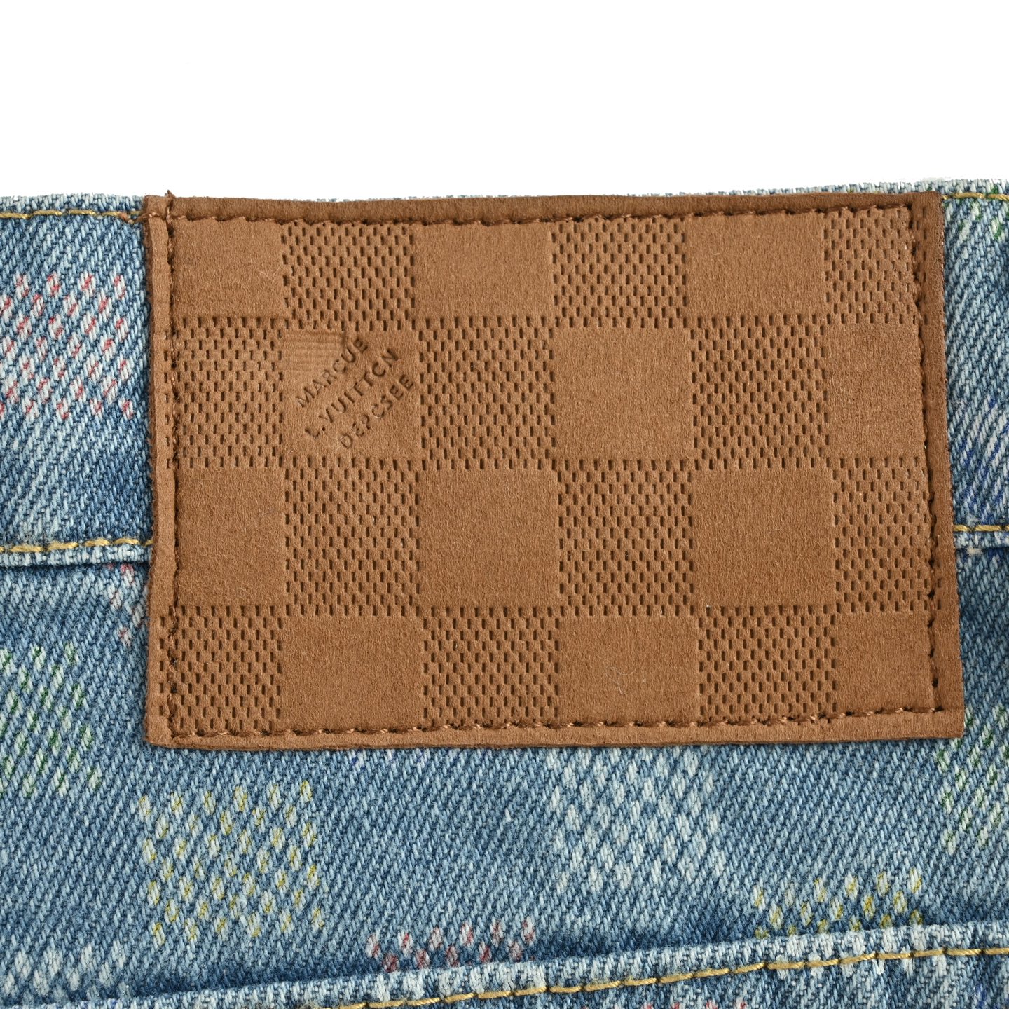 Louis Vuitton/路易威登 25Fw 五彩棋盘格套装牛仔裤 Louis Vuitton/路易威登 25Fw 五彩棋盘格套装牛仔裤