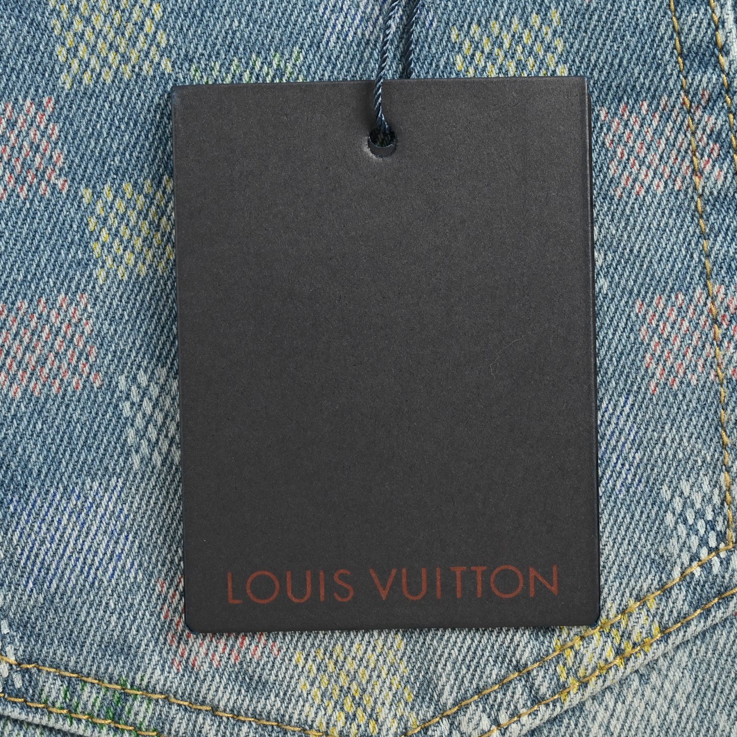 Louis Vuitton/路易威登 25Fw 五彩棋盘格套装牛仔裤 Louis Vuitton/路易威登 25Fw 五彩棋盘格套装牛仔裤