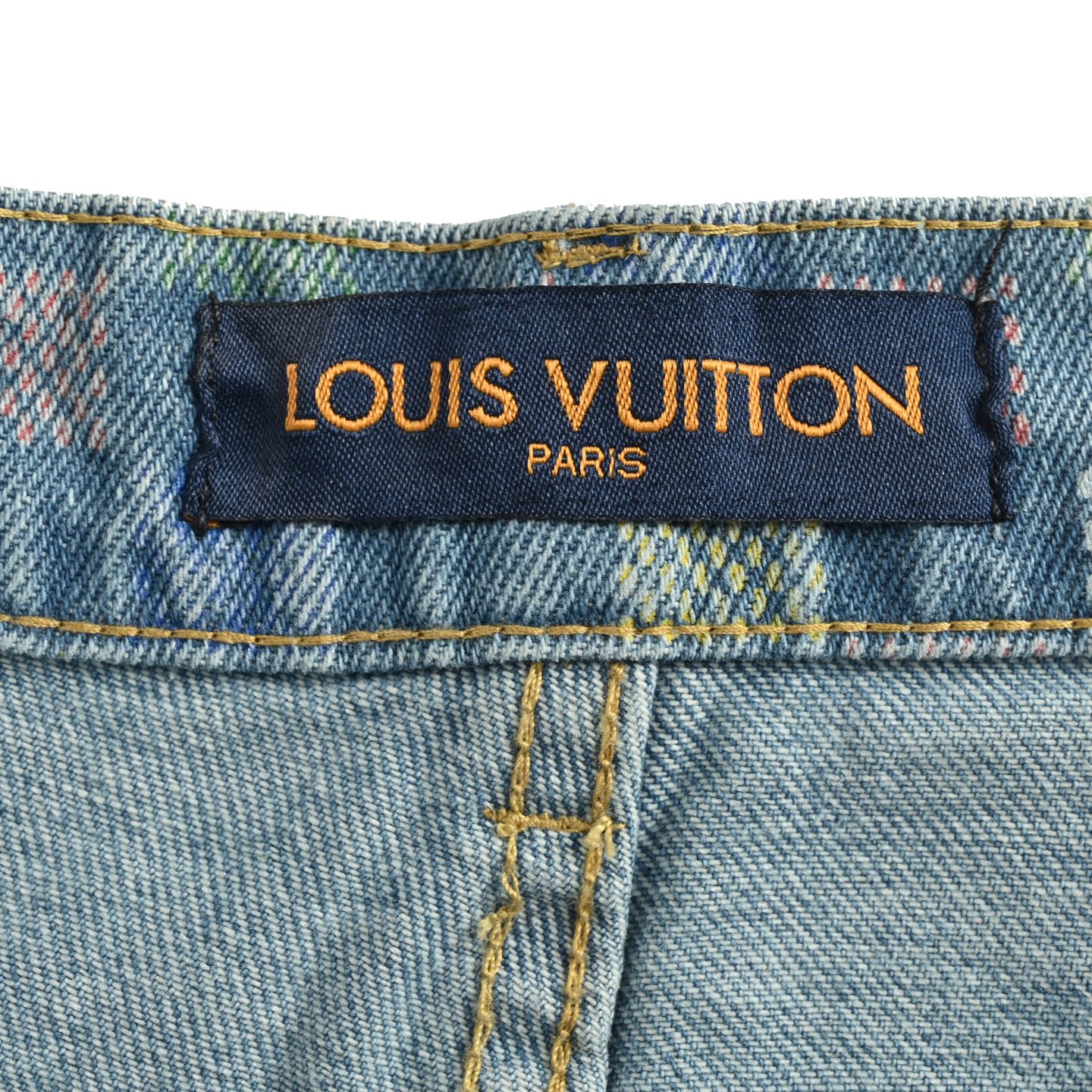 Louis Vuitton/路易威登 25Fw 五彩棋盘格套装牛仔裤 Louis Vuitton/路易威登 25Fw 五彩棋盘格套装牛仔裤
