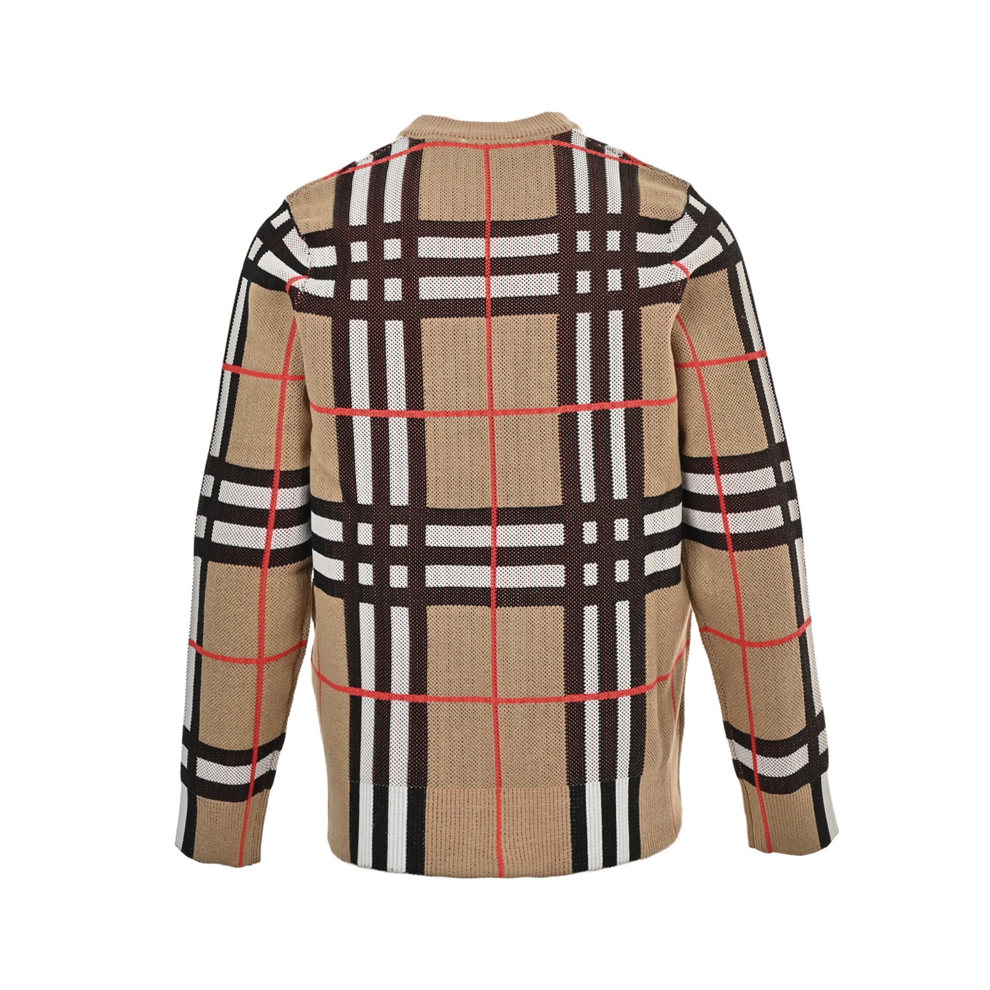 Burberry/巴宝莉 毛衣开衫25Fw 大格纹 品牌格经典纹提花精纺图案