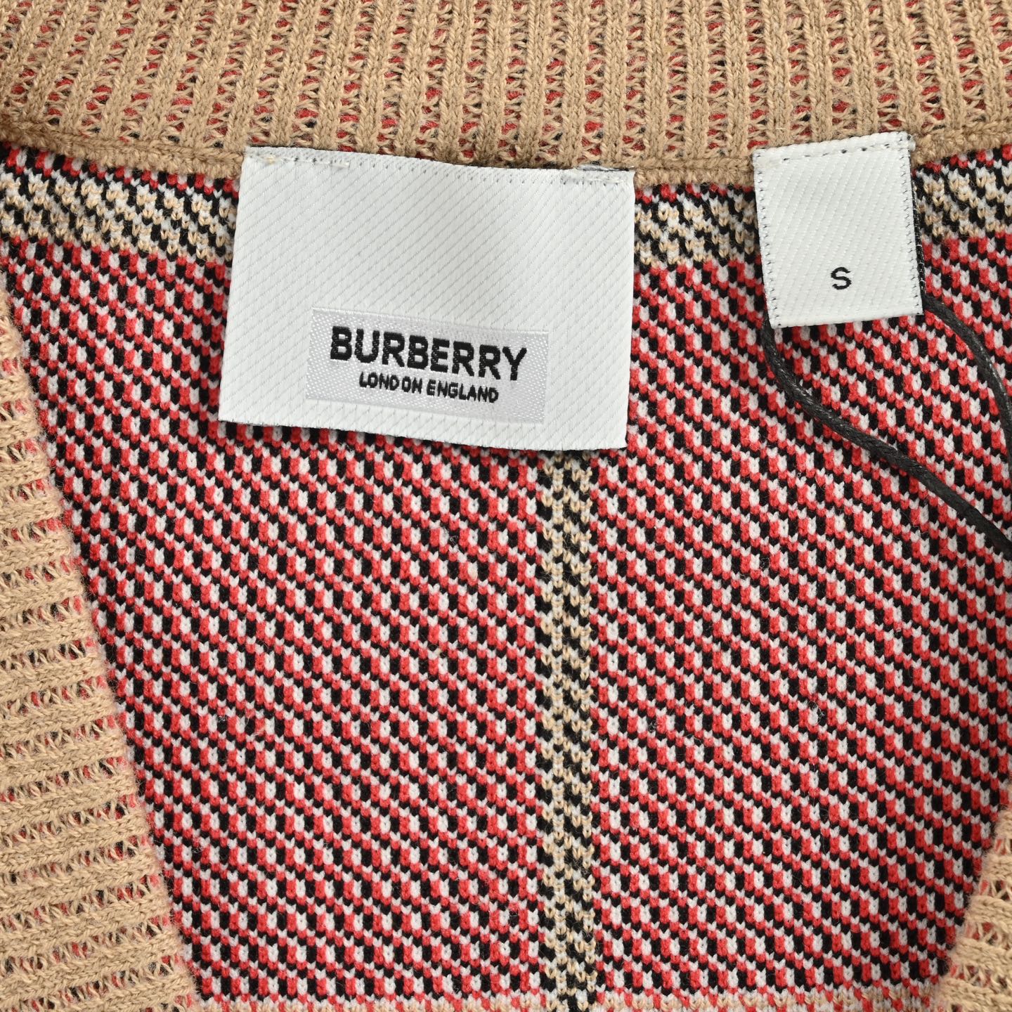 Burberry/巴宝莉 毛衣开衫25Fw 大格纹 品牌格经典纹提花精纺图案
