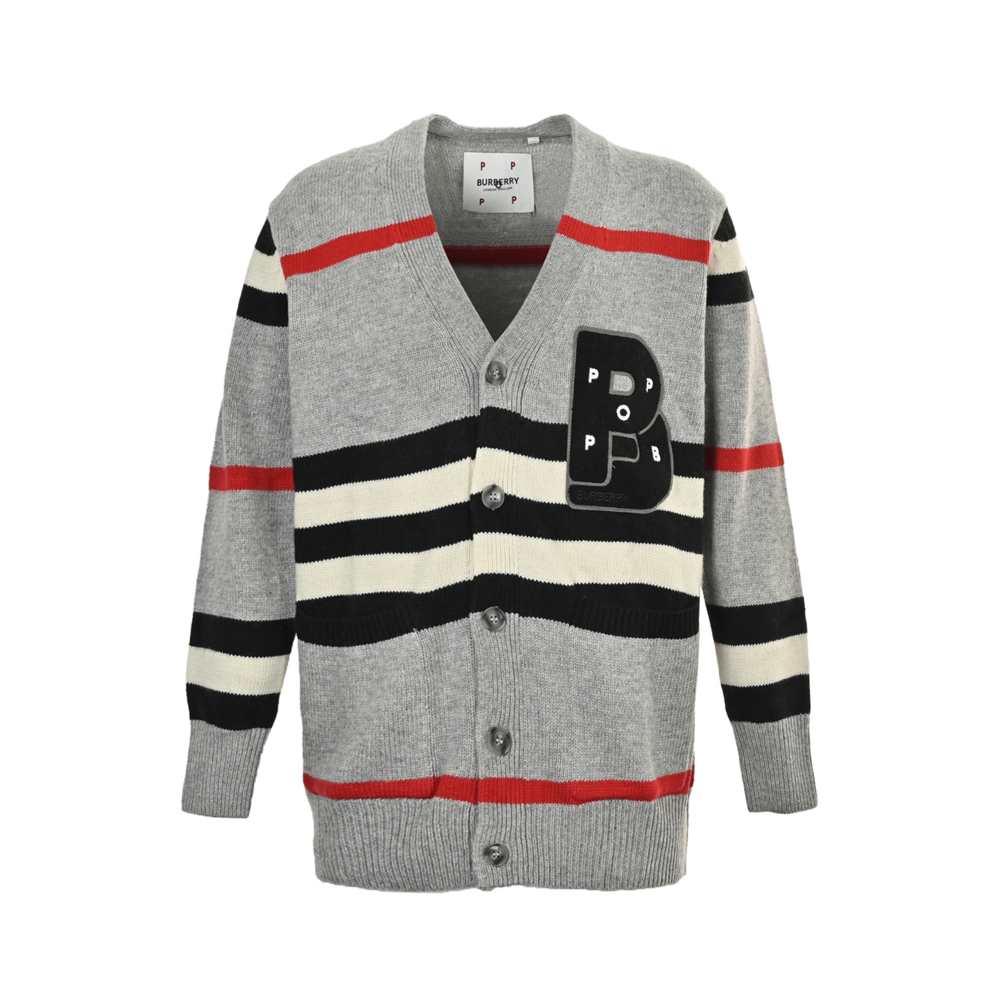 新款火爆来袭 Burberry/巴宝莉 25Fw 嵌花联名毛衣开衫