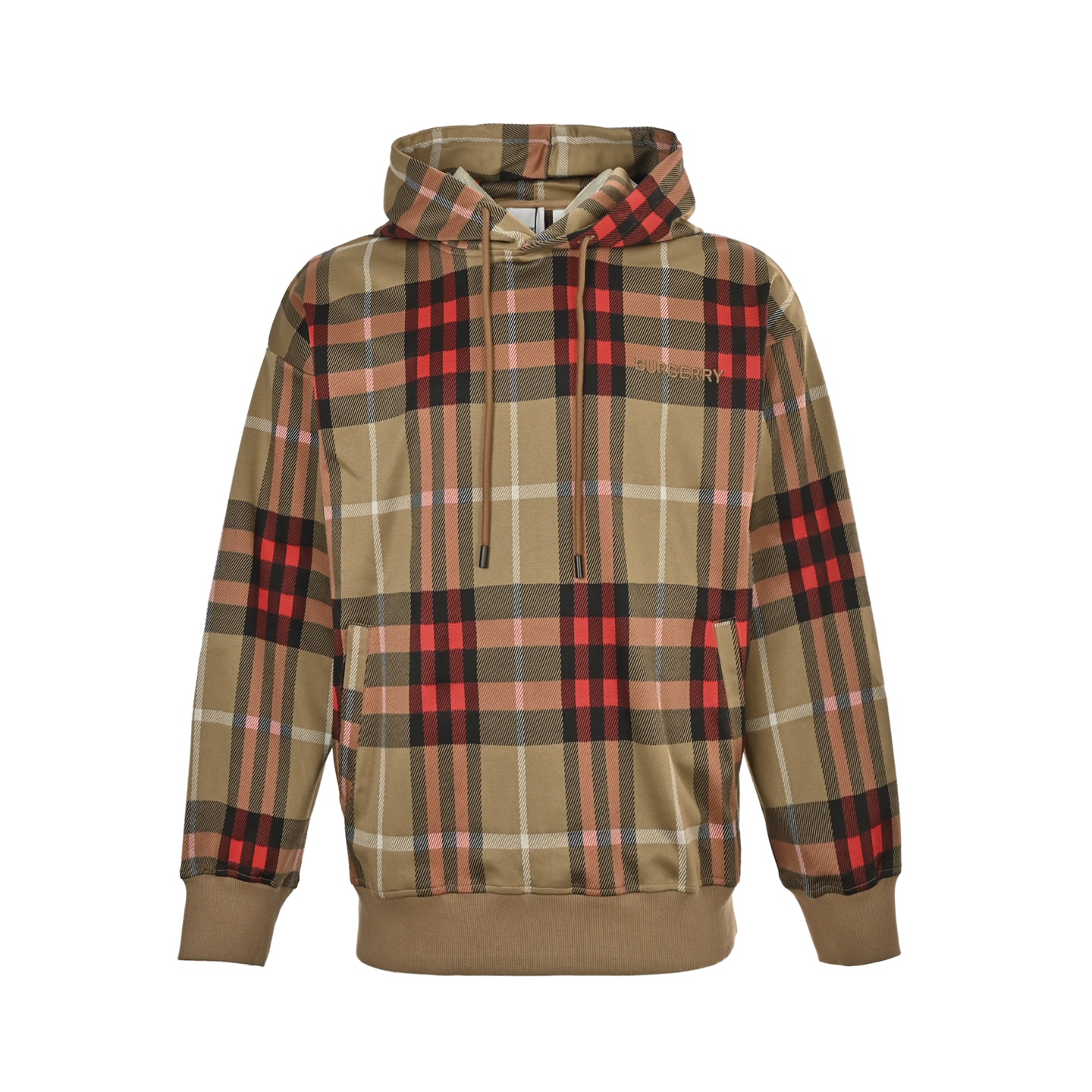 Burberry/巴宝莉 25Fw 胸前刺绣徽标格纹连帽卫衣 Burberry/巴宝莉 25Fw 胸前刺绣徽标格纹连帽卫衣