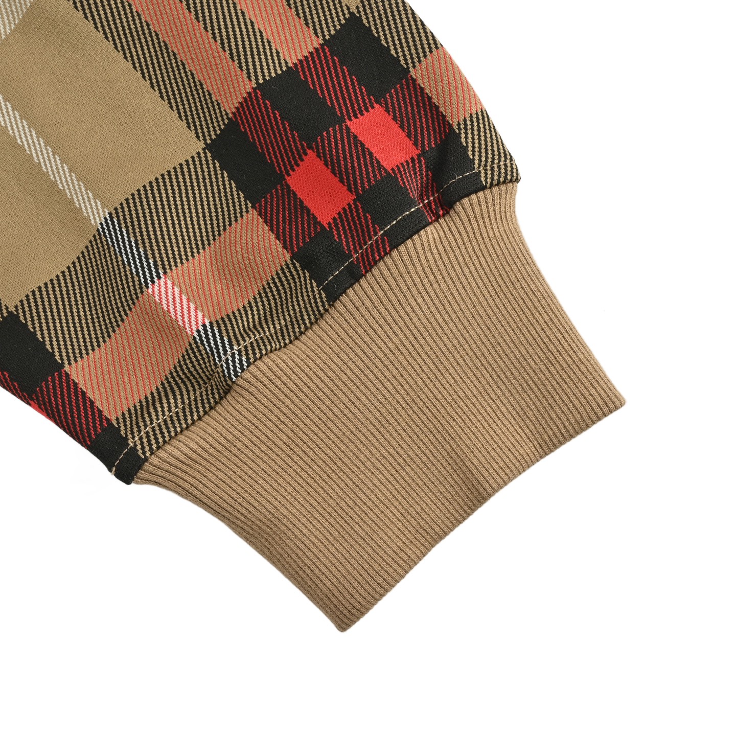 Burberry/巴宝莉 25Fw 胸前刺绣徽标格纹连帽卫衣 Burberry/巴宝莉 25Fw 胸前刺绣徽标格纹连帽卫衣