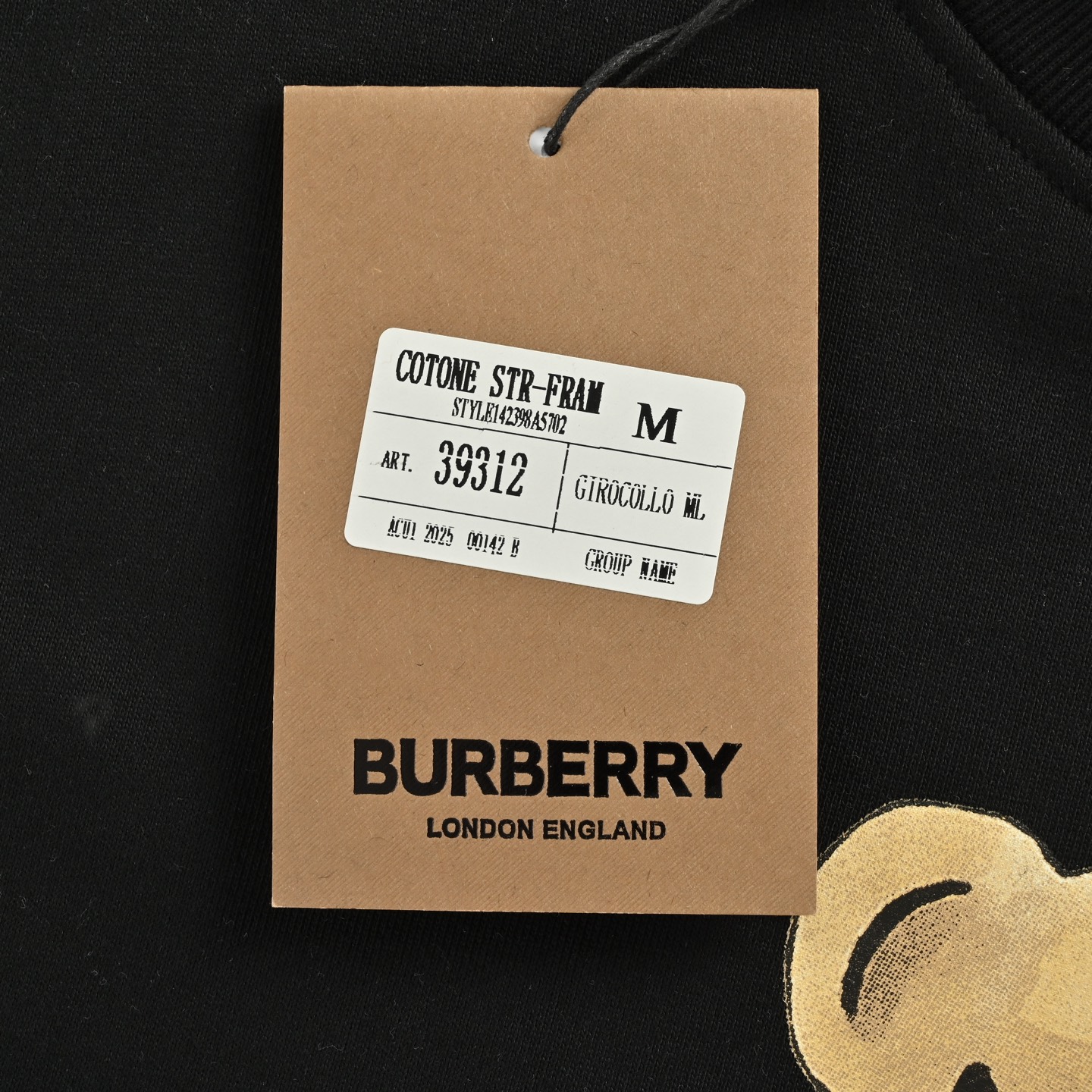 Burberry/巴宝莉 25Fw 卡通围巾小熊圆领卫衣