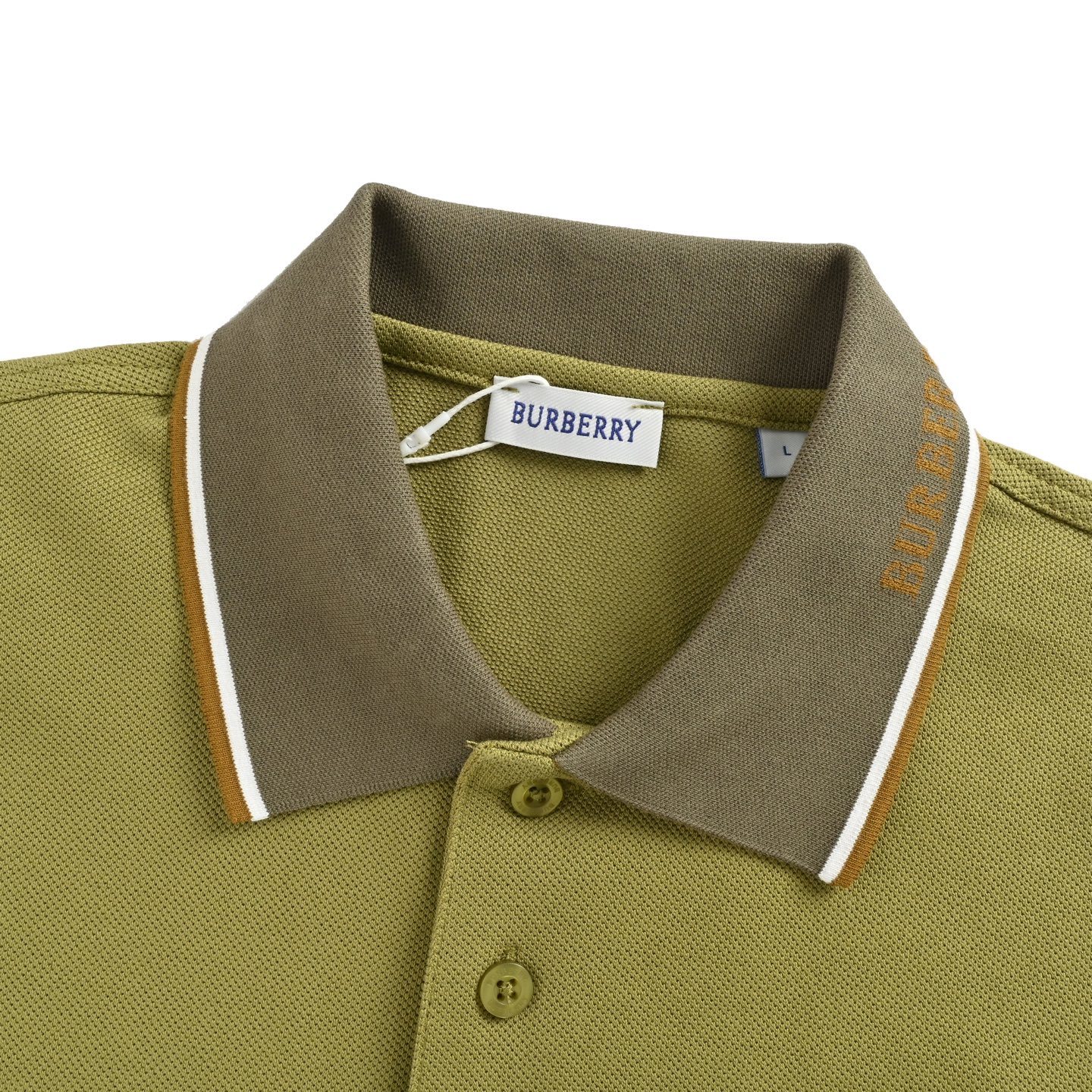 Burberry/巴宝莉 25ss 领口织带字母Polo短袖