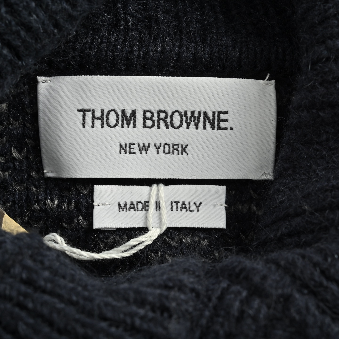 Thom Browne/汤姆布朗 25Fw 纹理针织高领翻领毛衣 Thom Browne/汤姆布朗 25Fw 纹理针织高领翻领毛衣