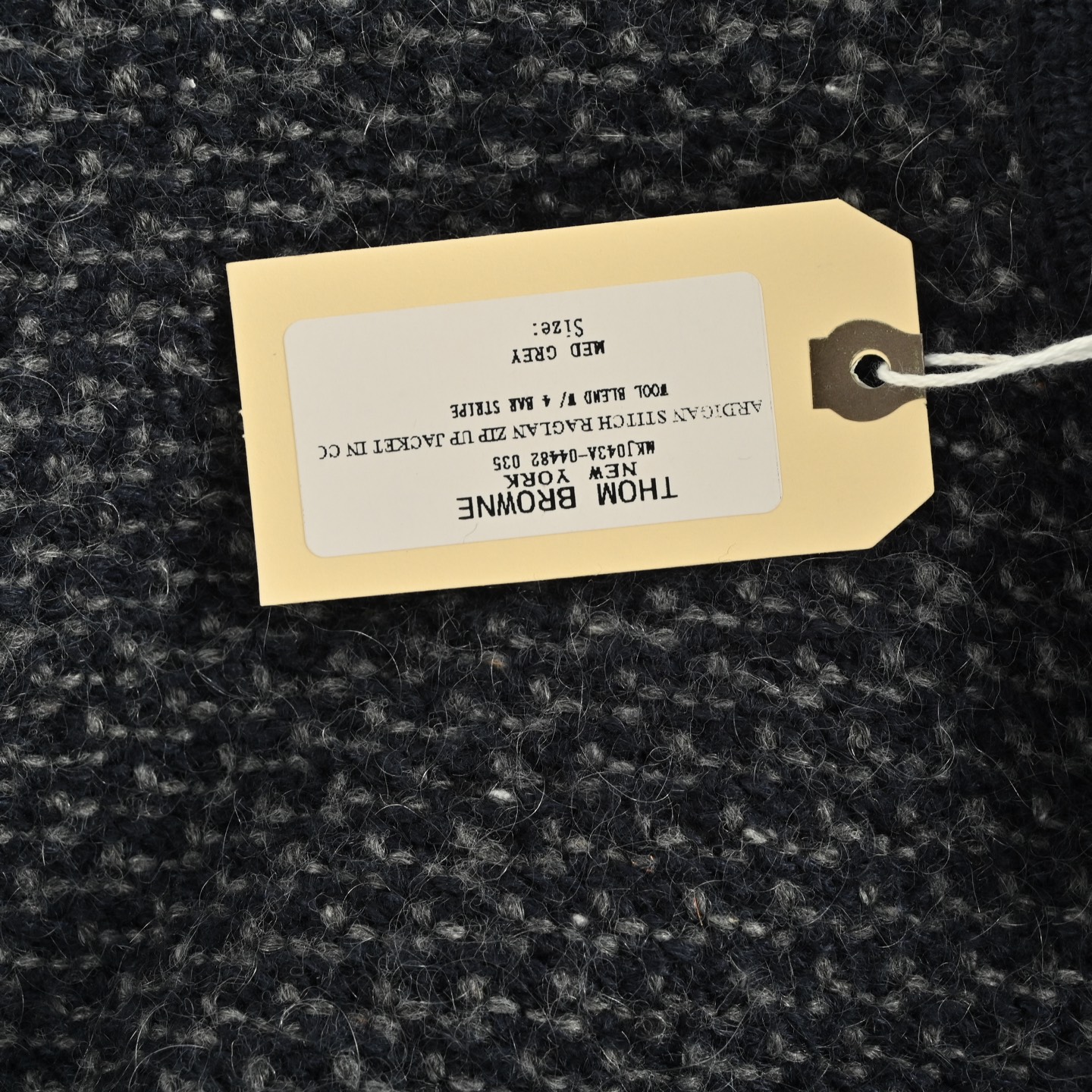 Thom Browne/汤姆布朗 25Fw 纹理针织高领翻领毛衣 Thom Browne/汤姆布朗 25Fw 纹理针织高领翻领毛衣