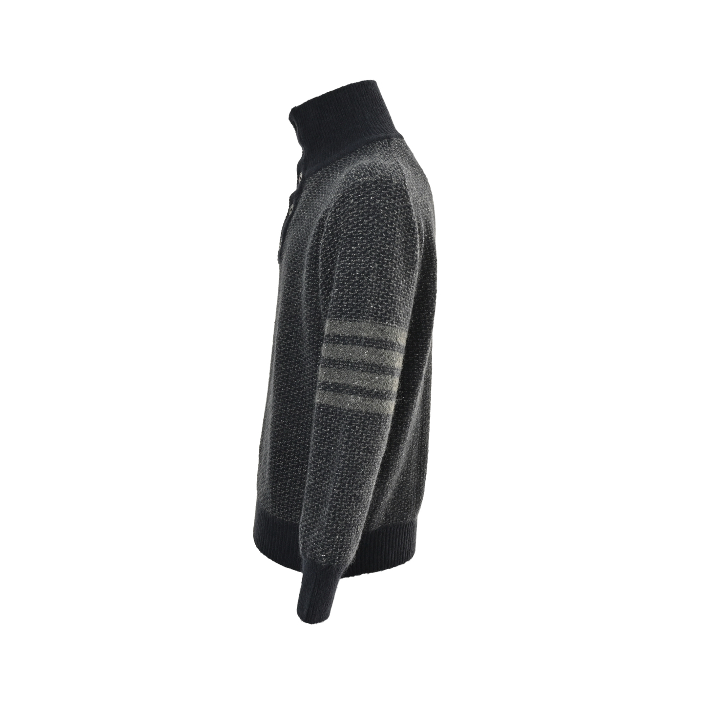 Thom Browne/汤姆布朗 25Fw 纹理针织高领翻领毛衣 Thom Browne/汤姆布朗 25Fw 纹理针织高领翻领毛衣