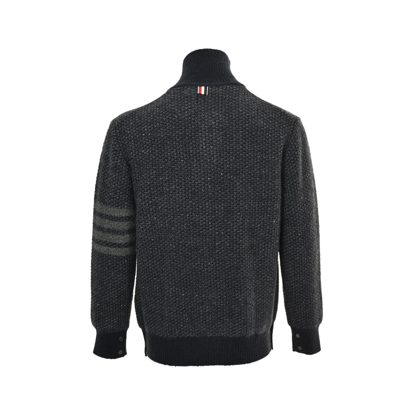 Thom Browne/汤姆布朗 25Fw 纹理针织高领翻领毛衣 Thom Browne/汤姆布朗 25Fw 纹理针织高领翻领毛衣