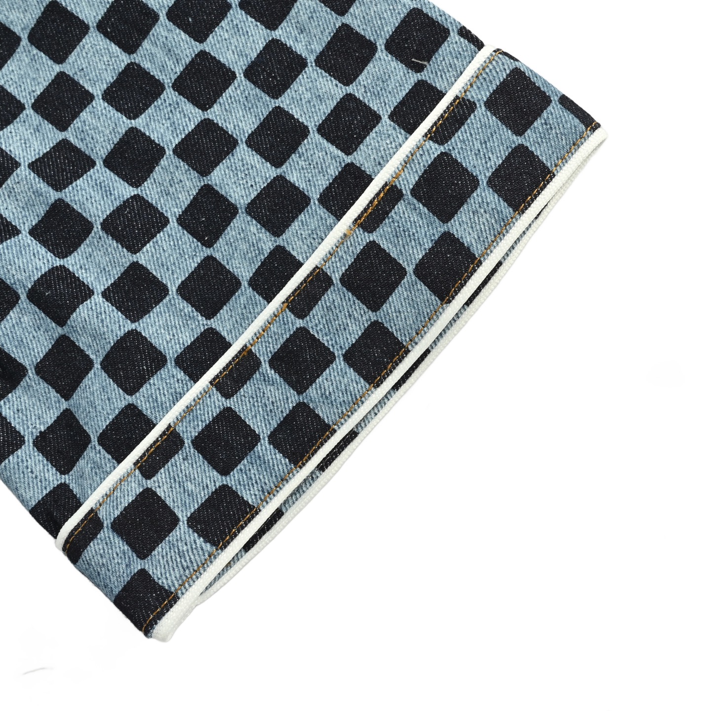 Louis Vuitton/路易威登 25Fw 棋盘格牛仔短袖衬衫