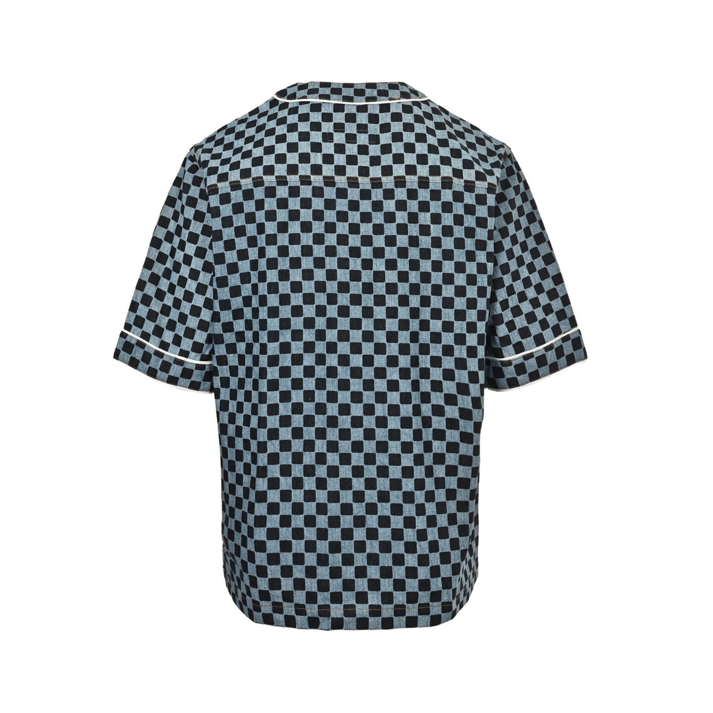 Louis Vuitton/路易威登 25Fw 棋盘格牛仔短袖衬衫