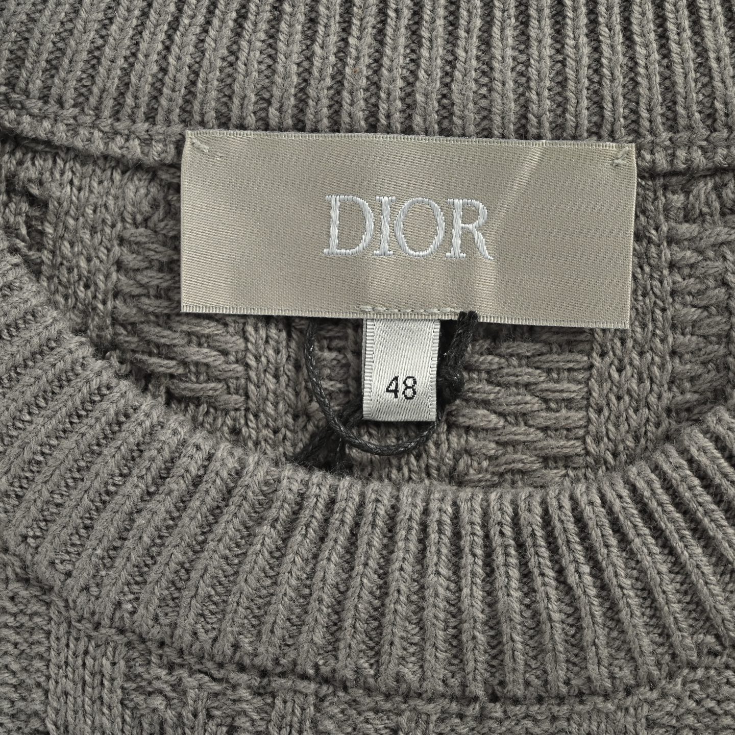 Dior/迪奥 25Fw 满印灰色提花圆领毛衣 Dior/迪奥 25Fw 满印灰色提花圆领毛衣