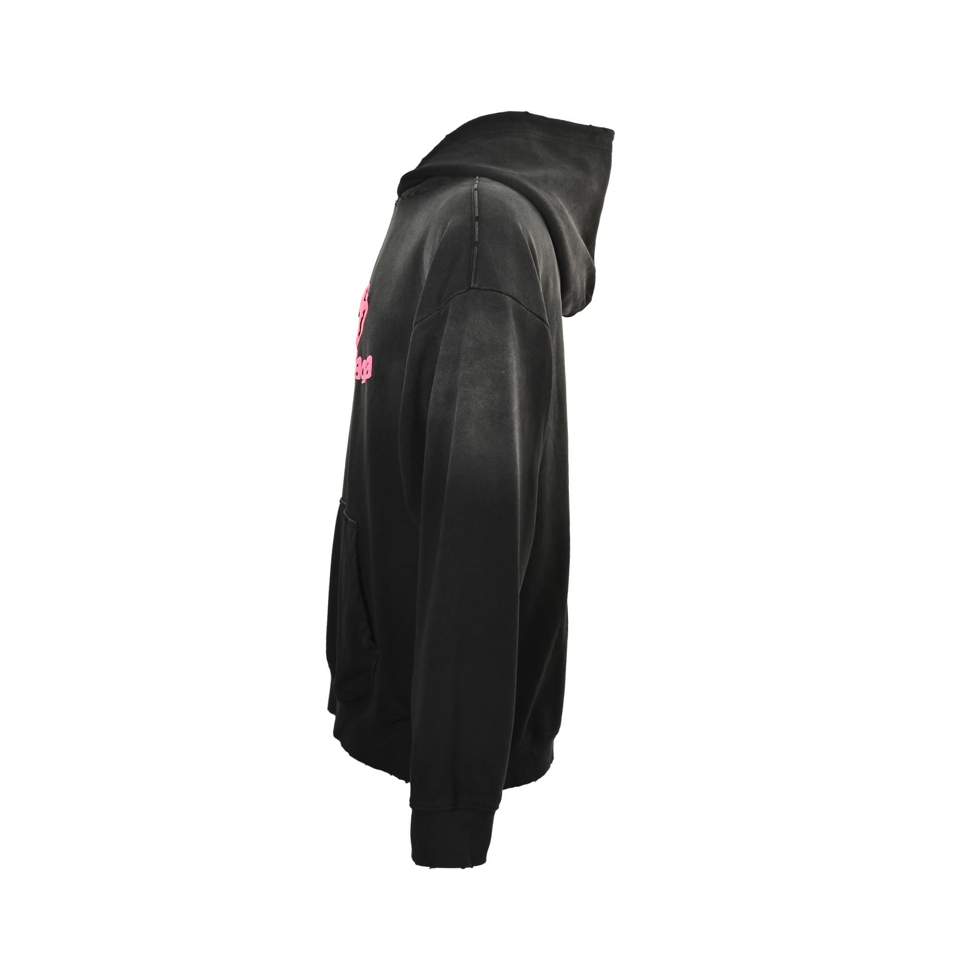 Balenciaga/巴黎世家 25Fw 3M刺绣发泡印花水洗做旧连帽卫衣