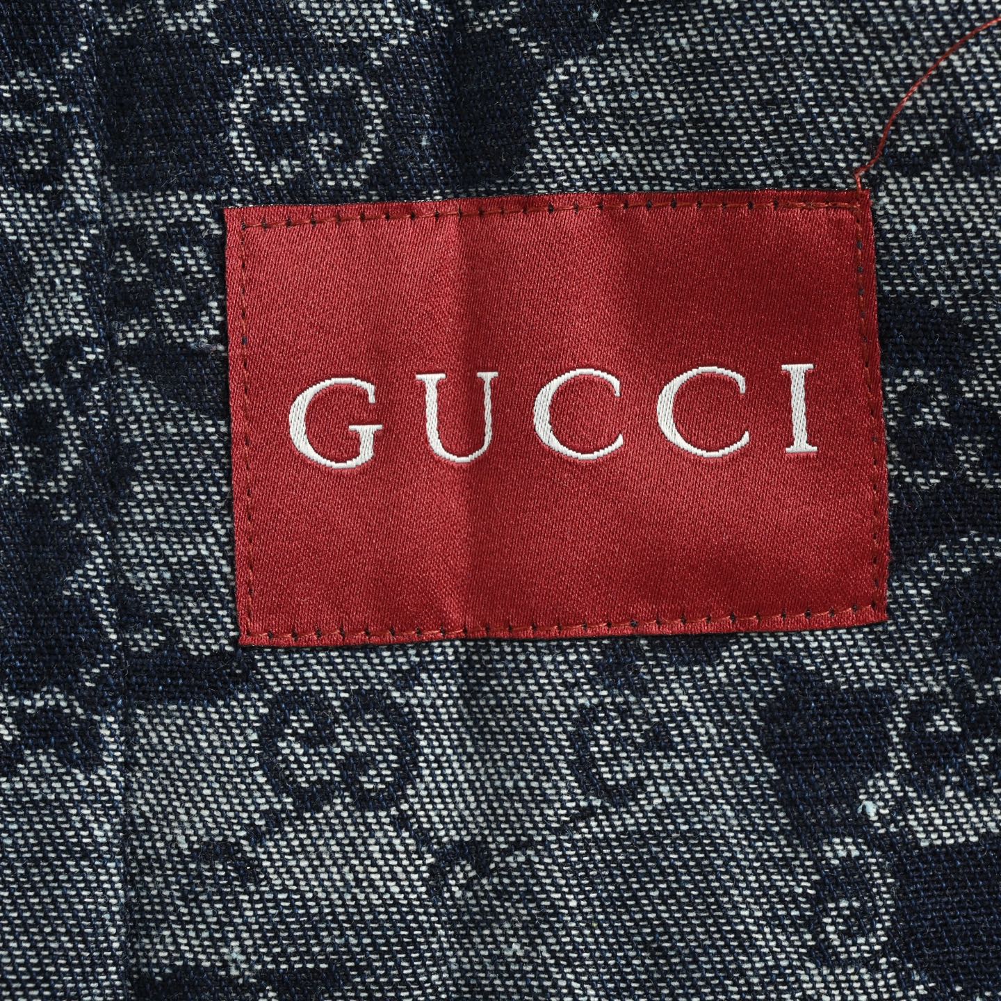 Gucci/古驰 25Fw 大理石老花提花拉链牛仔外套 GUCCI新款GG提花牛仔夹克