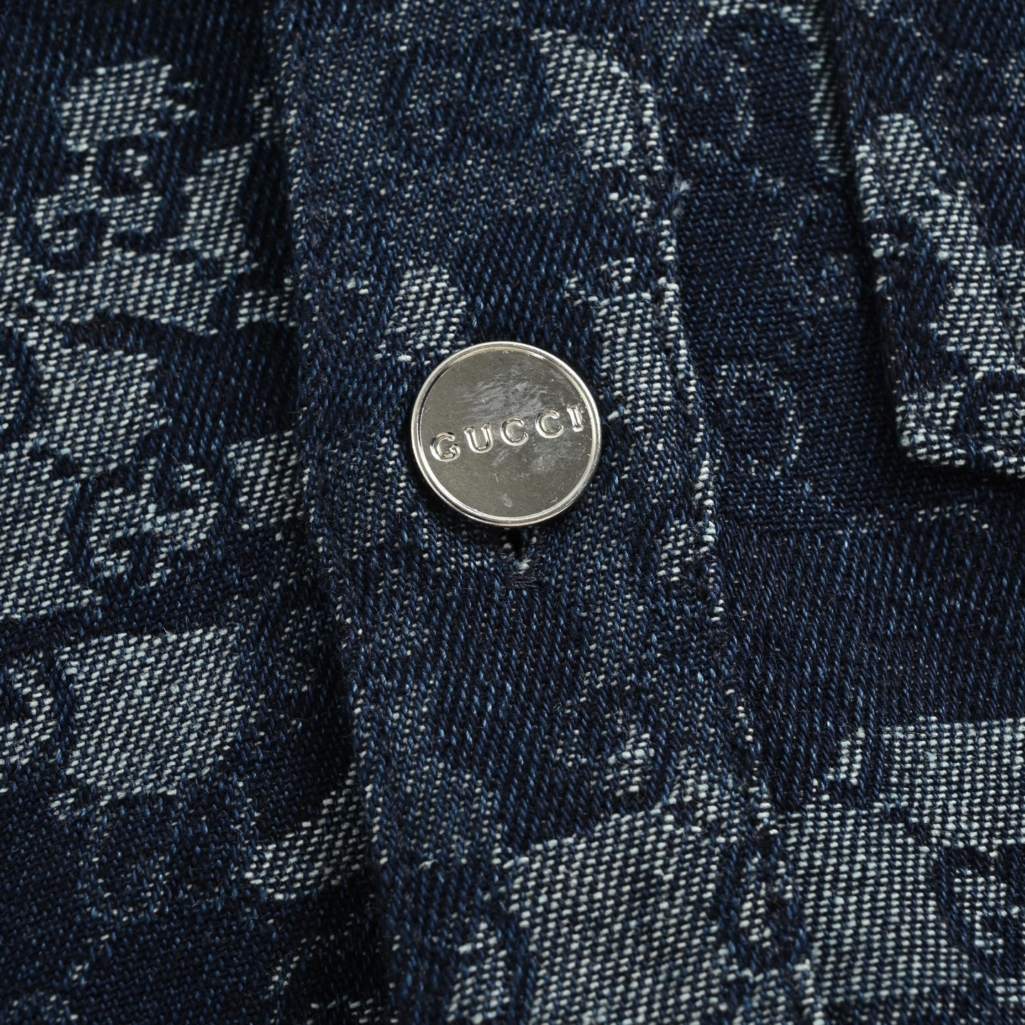 Gucci/古驰 25Fw 大理石老花提花牛仔外套