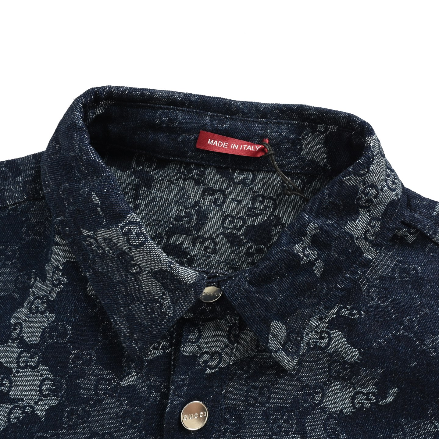 Gucci/古驰 25Fw 大理石老花提花牛仔外套