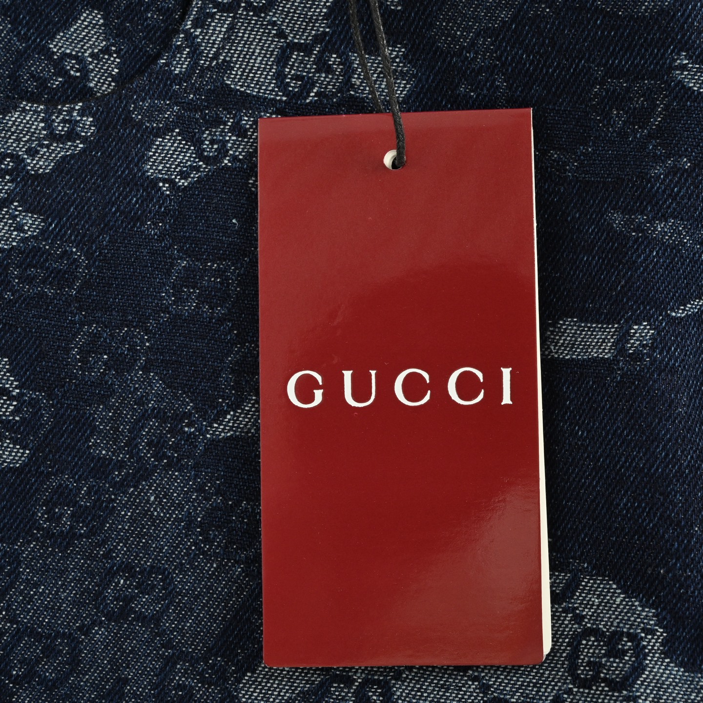 Gucci/古驰 25Fw 满印大理石提花牛仔裤