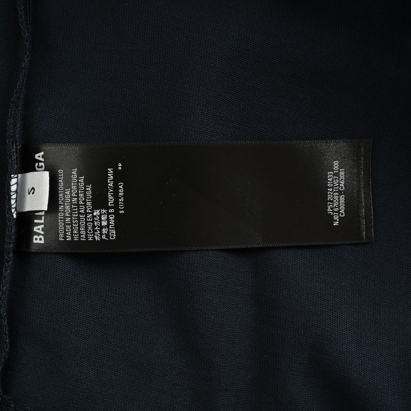 Balenciaga/巴黎世家 25Fw 3M刺绣徽标长袖T恤