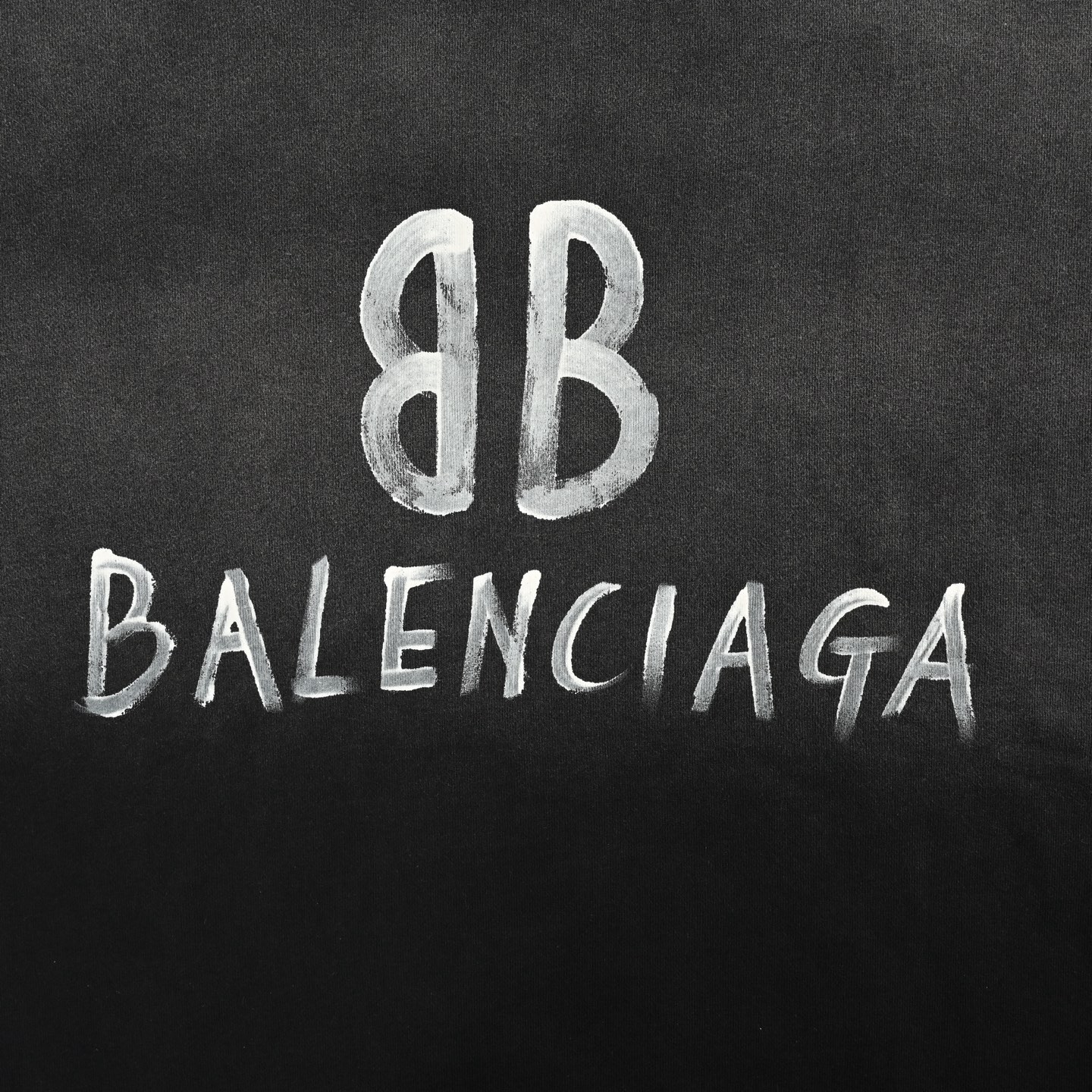 Balenciaga/巴黎世家 双B水洗草写字母印花圆领卫衣 Balenciaga/巴黎世家 双B水洗草写字母印花圆领卫衣