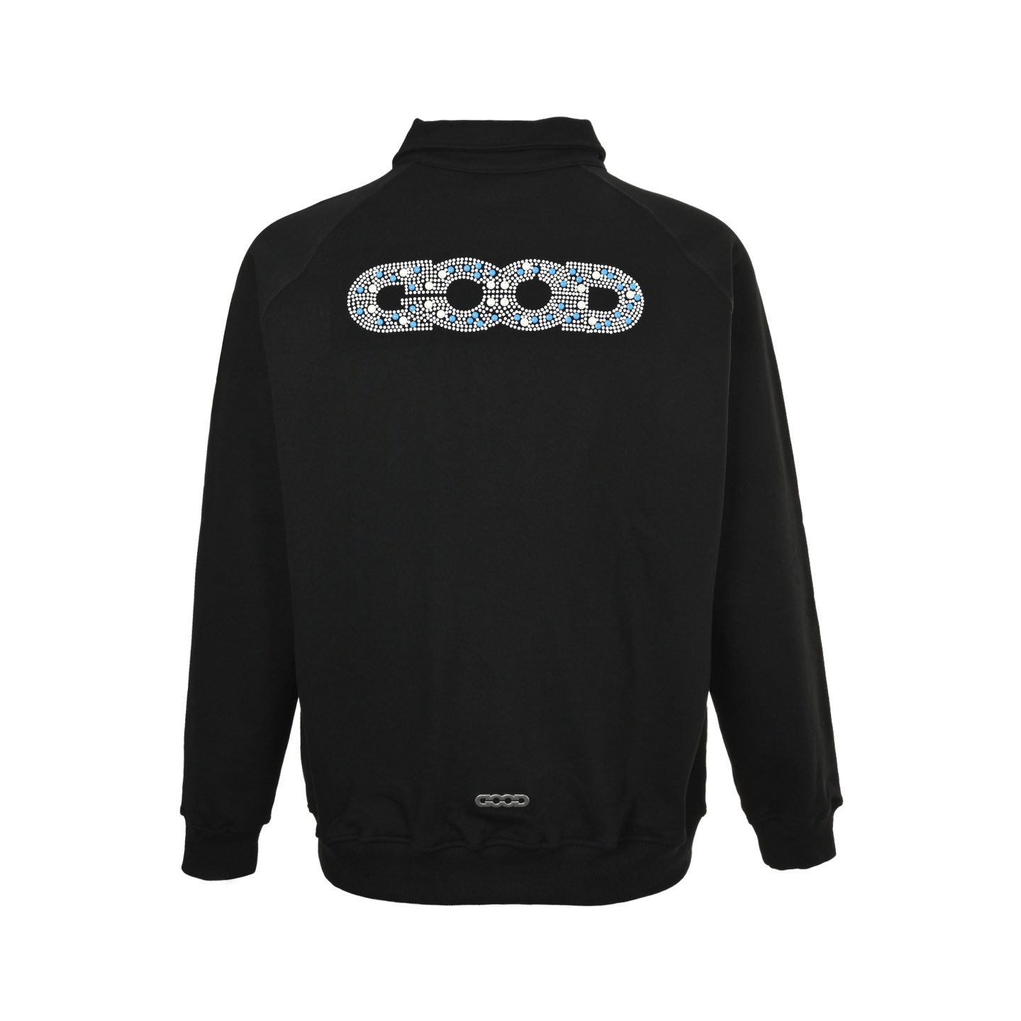 GOODBRAND 珍珠镶钻POLO领卫衣