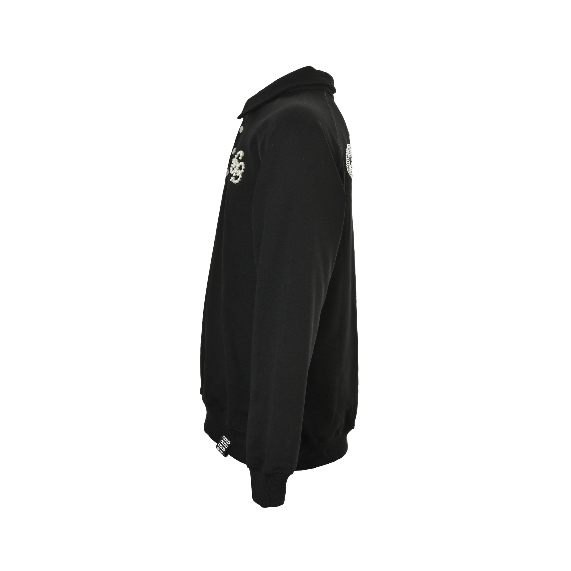 GOODBRAND 珍珠镶钻POLO领卫衣