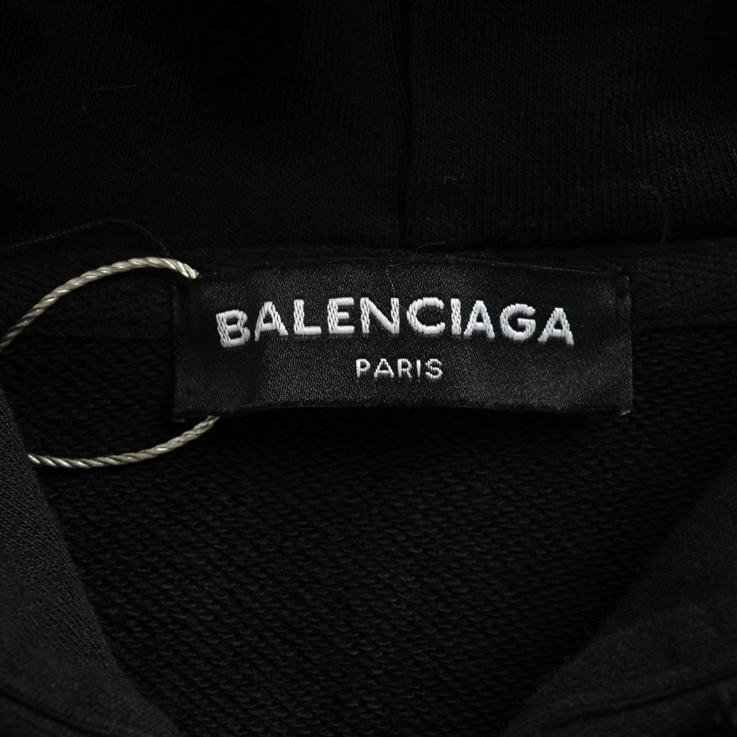 Balenciaga/巴黎世家 25Fw 后背反转字母刺绣拉链连帽外套