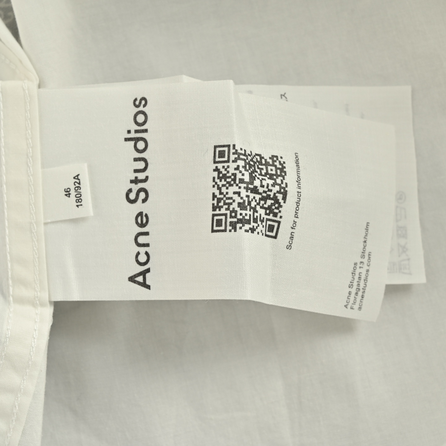 Acne Studios 25Fw 提花徽标廓形衬衫 Acne Studios 25Fw 提花徽标廓形衬衫