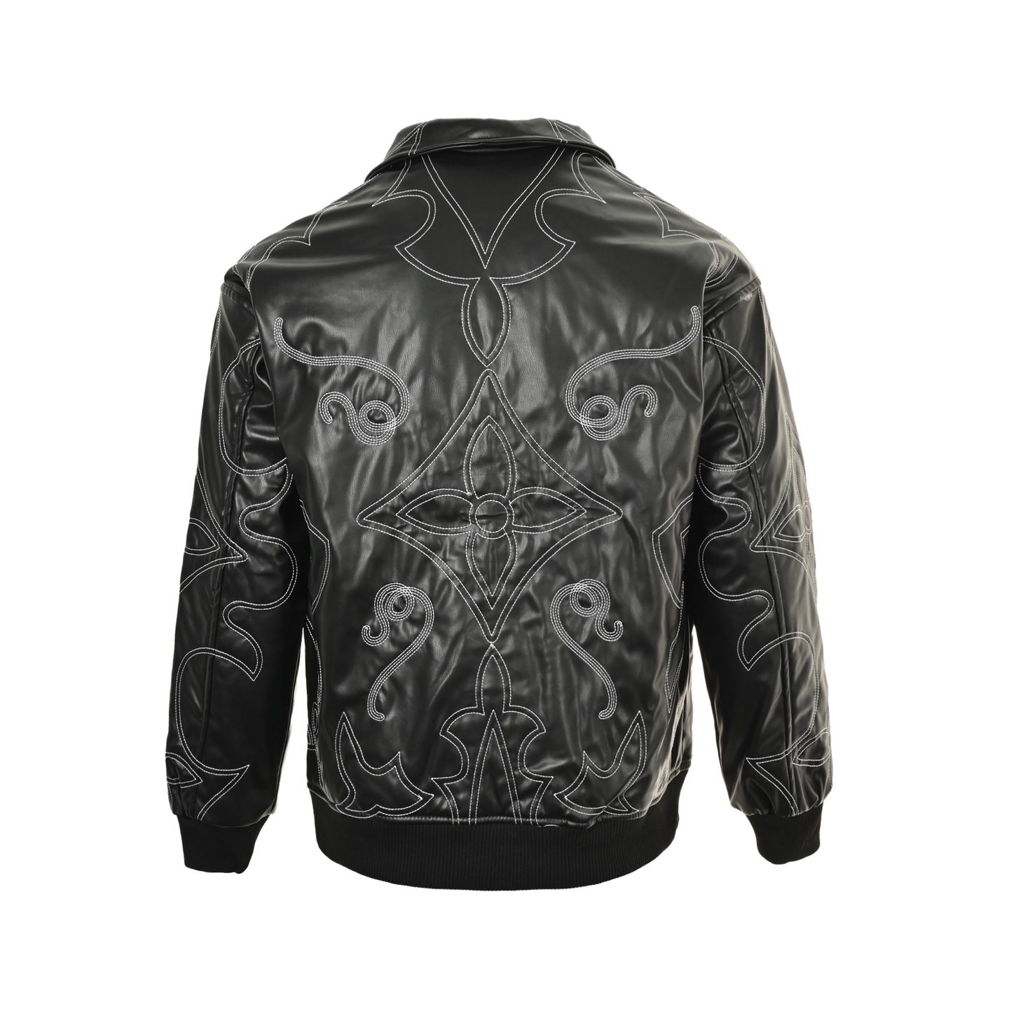 Louis Vuitton/路易威登 25Fw 菲董刺绣皮革飞行夹克外套