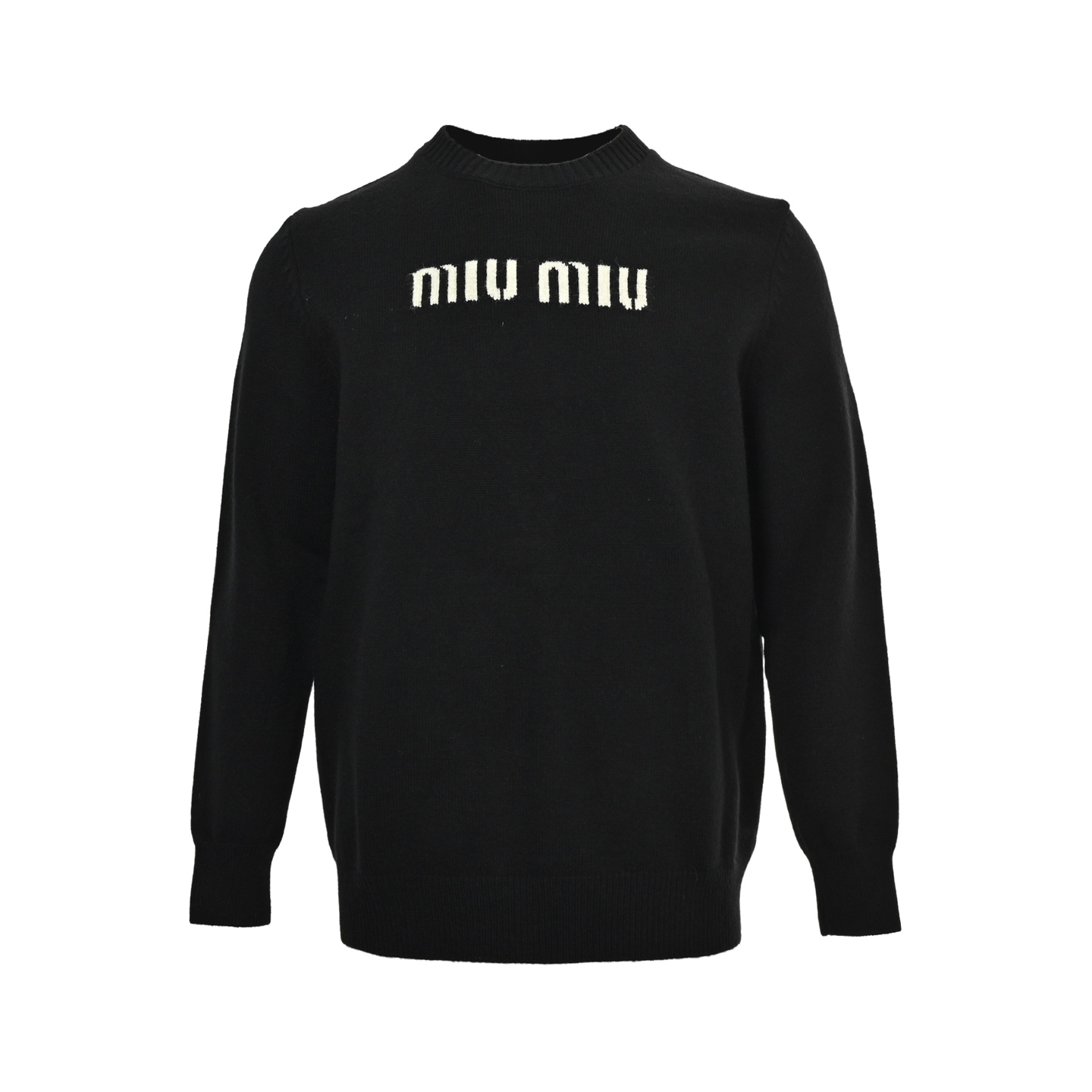 Miu Miu/缪缪 24Fw 字母提花圆领毛衣