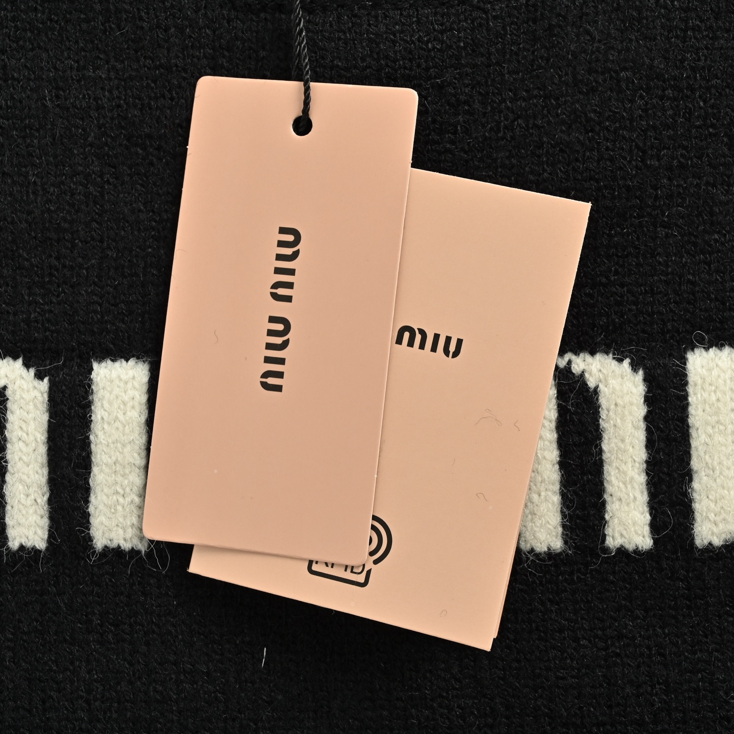 Miu Miu/缪缪 24Fw 字母提花圆领毛衣