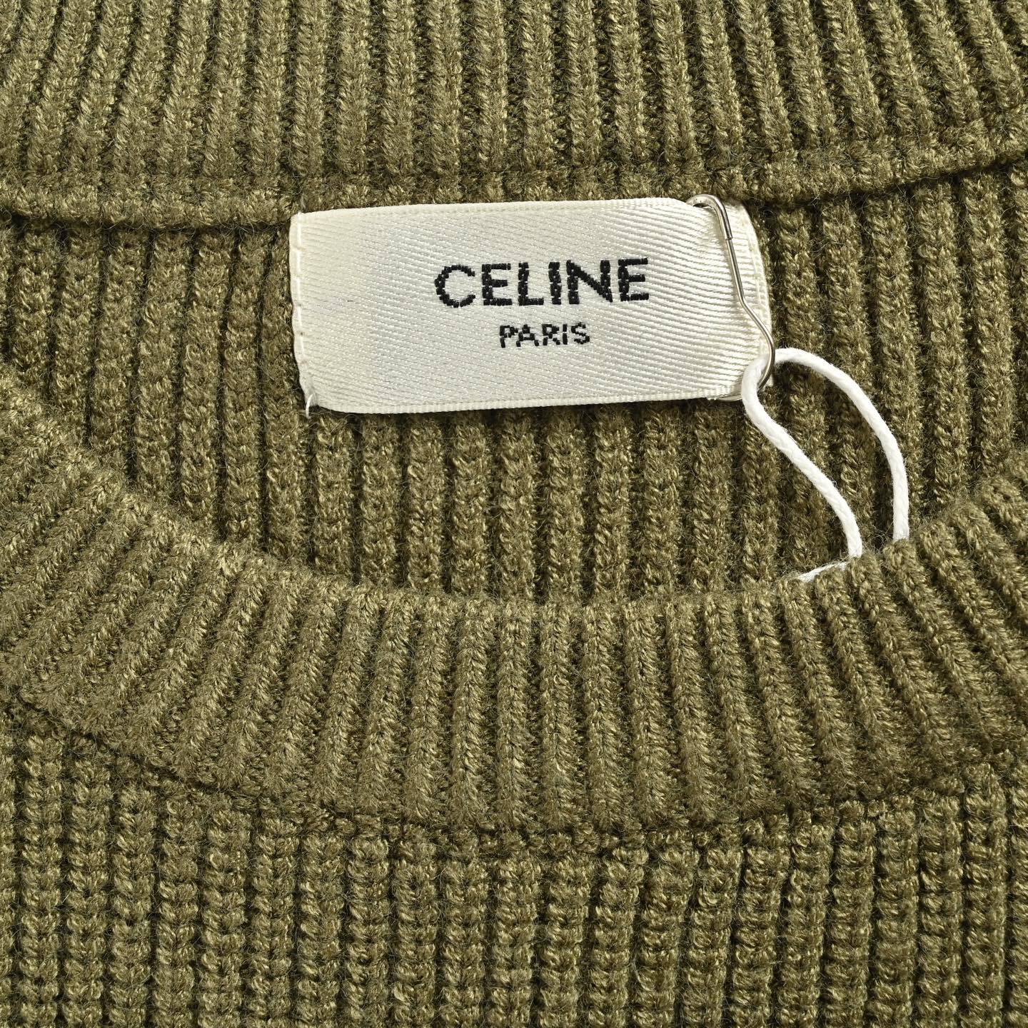Celine/赛琳 25Fw 贴布字母logo圆领毛衣 Celine/赛琳 25Fw 贴布字母logo圆领毛衣