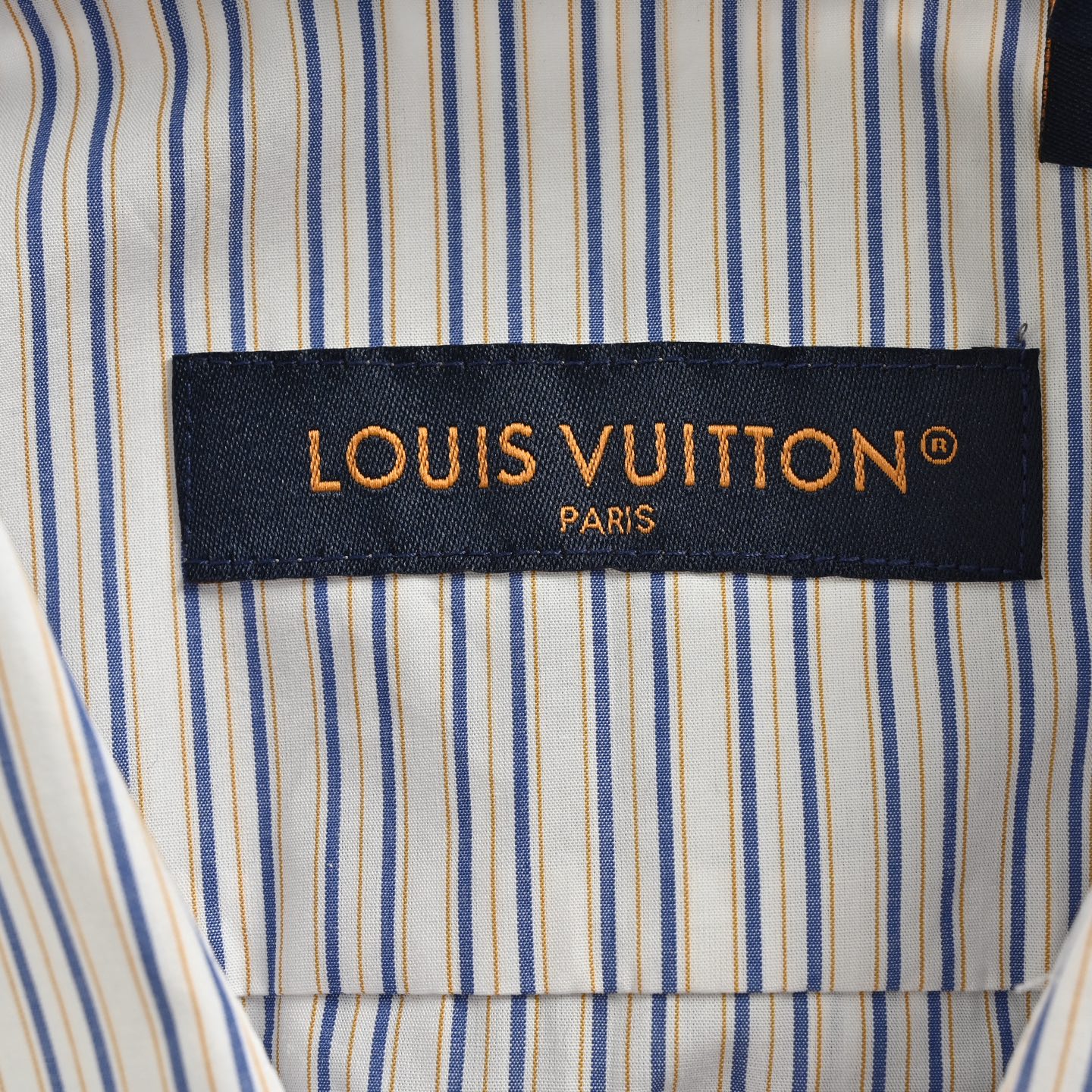 Louis Vuitton/路易威登 25Fw 别针竖条提花刺绣长袖衬衫 Louis Vuitton/路易威登 25Fw 别针竖条提花刺绣长袖衬衫