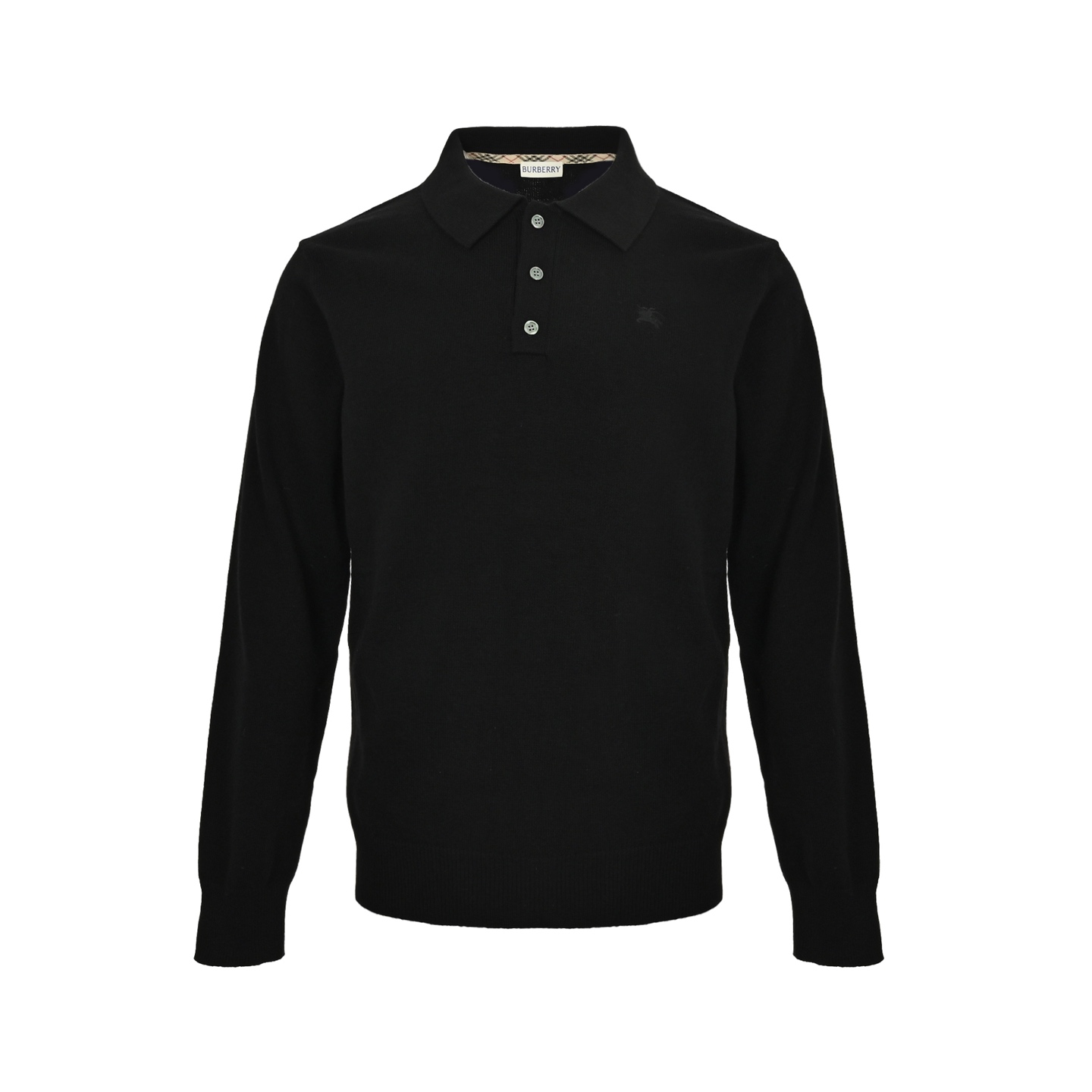 Burberry/巴宝莉 25Fw 战马刺绣POLO领针织毛衣 Burberry/巴宝莉 25Fw 战马刺绣POLO领针织毛衣
