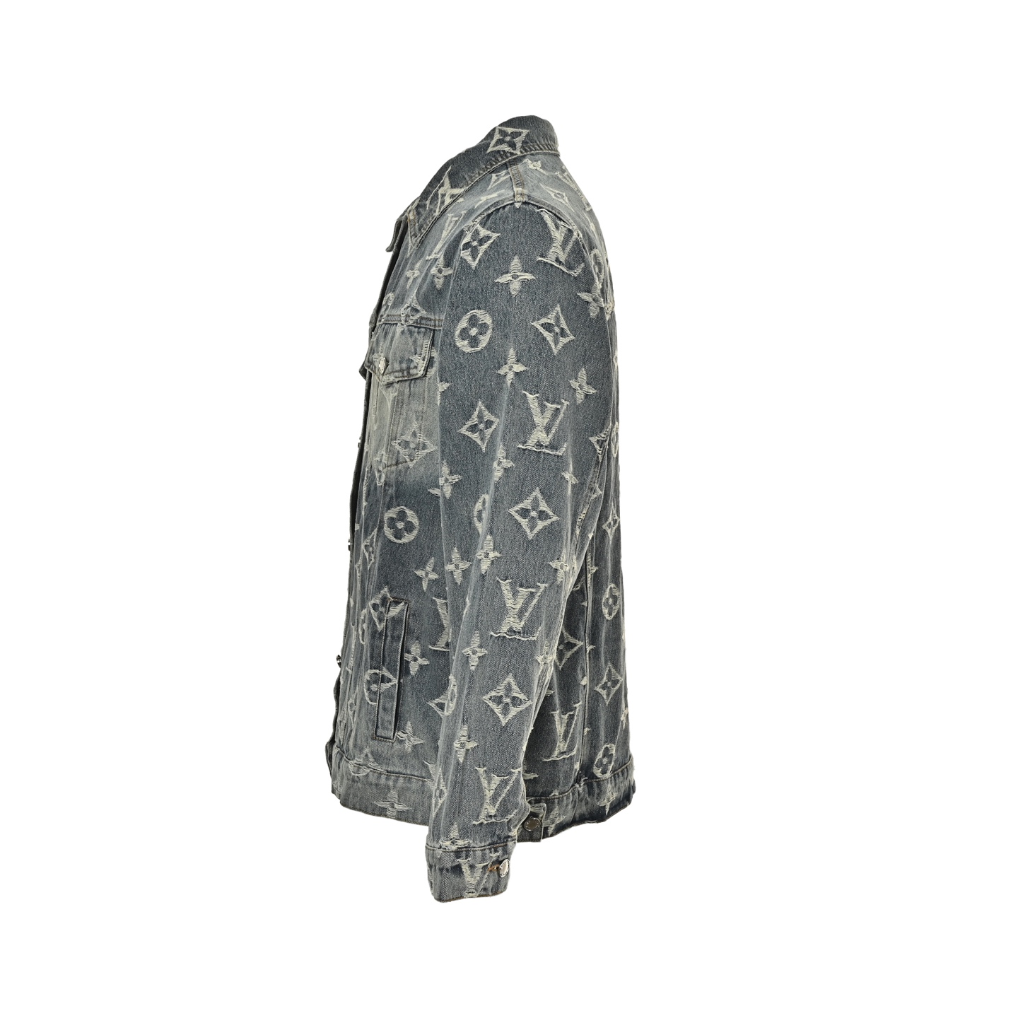 LouisVuitton/路易威登 重工水洗经典满印刺绣提花牛仔外套 LouisVuitton/路易威登 重工水洗经典满印刺绣提花牛仔外套
