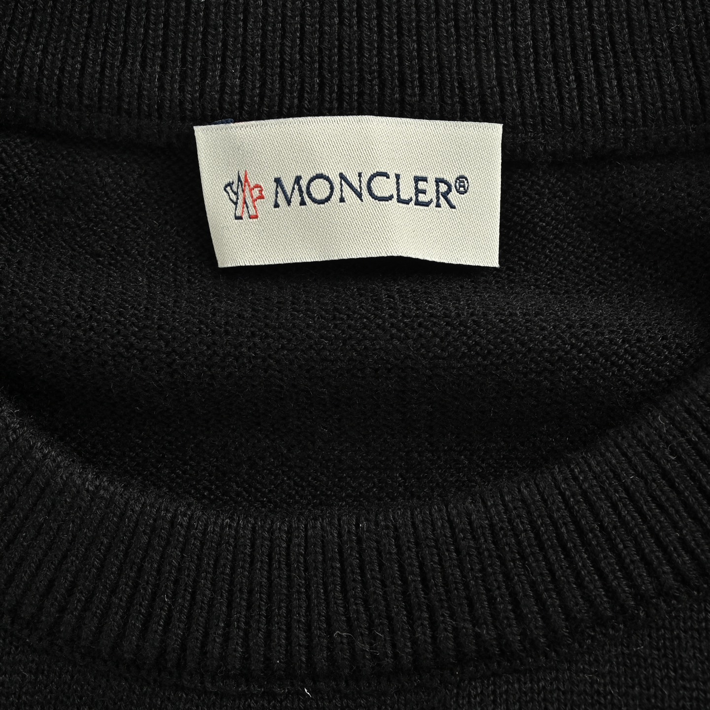 Moncler/蒙口 25Fw 字母徽标提花圆领毛衣