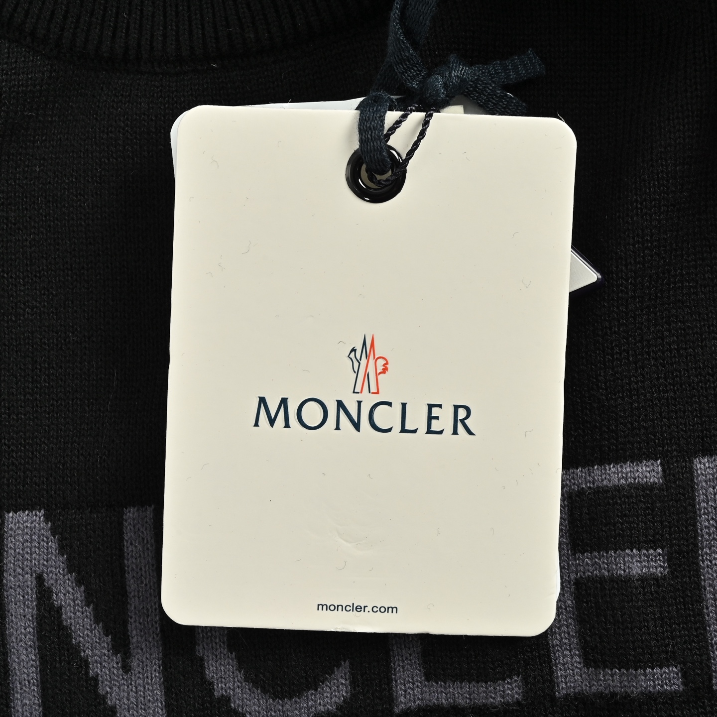 Moncler/蒙口 25Fw 字母徽标提花圆领毛衣