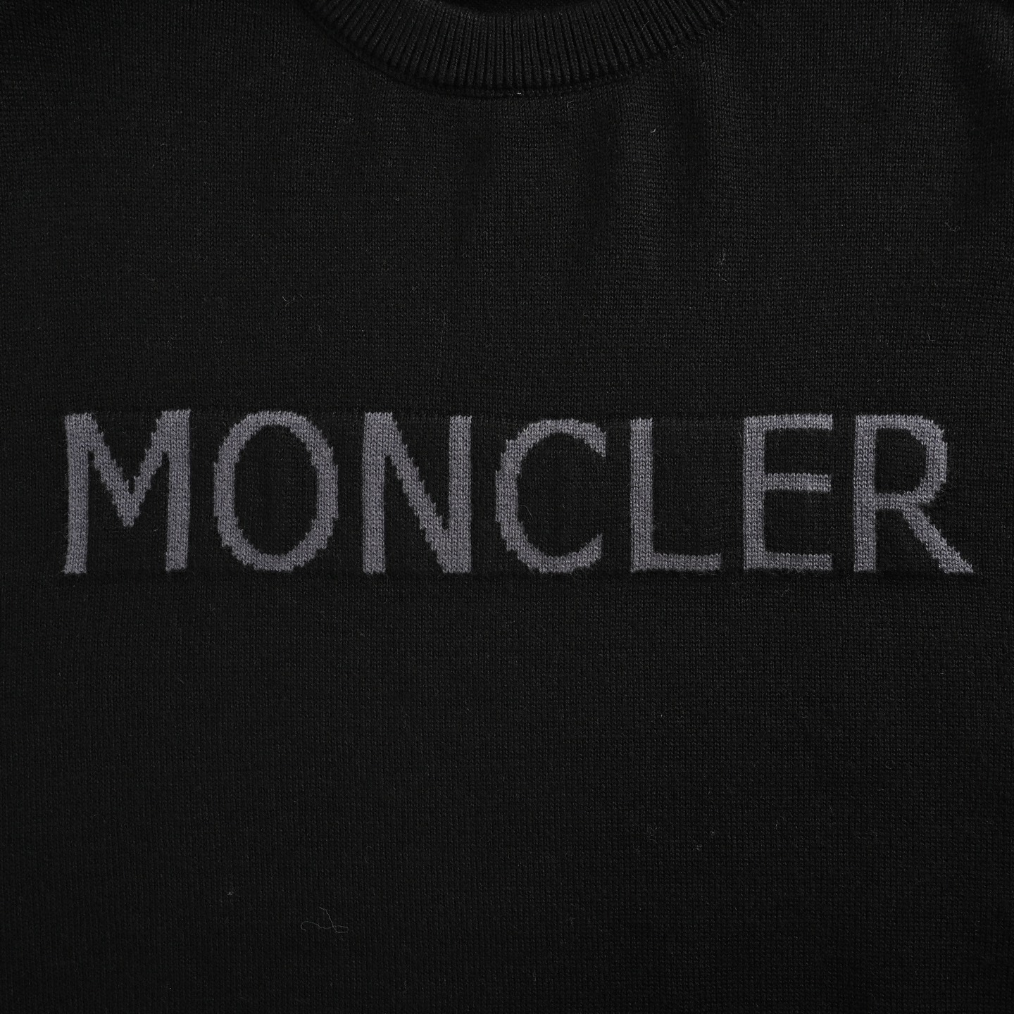Moncler/蒙口 25Fw 字母徽标提花圆领毛衣