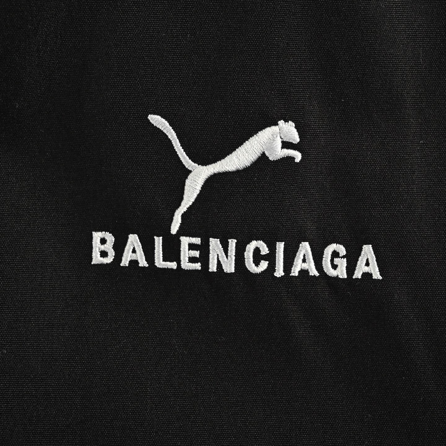 Balenciaga/巴黎世家 25Fw 黑灰巴黎彪马长裤