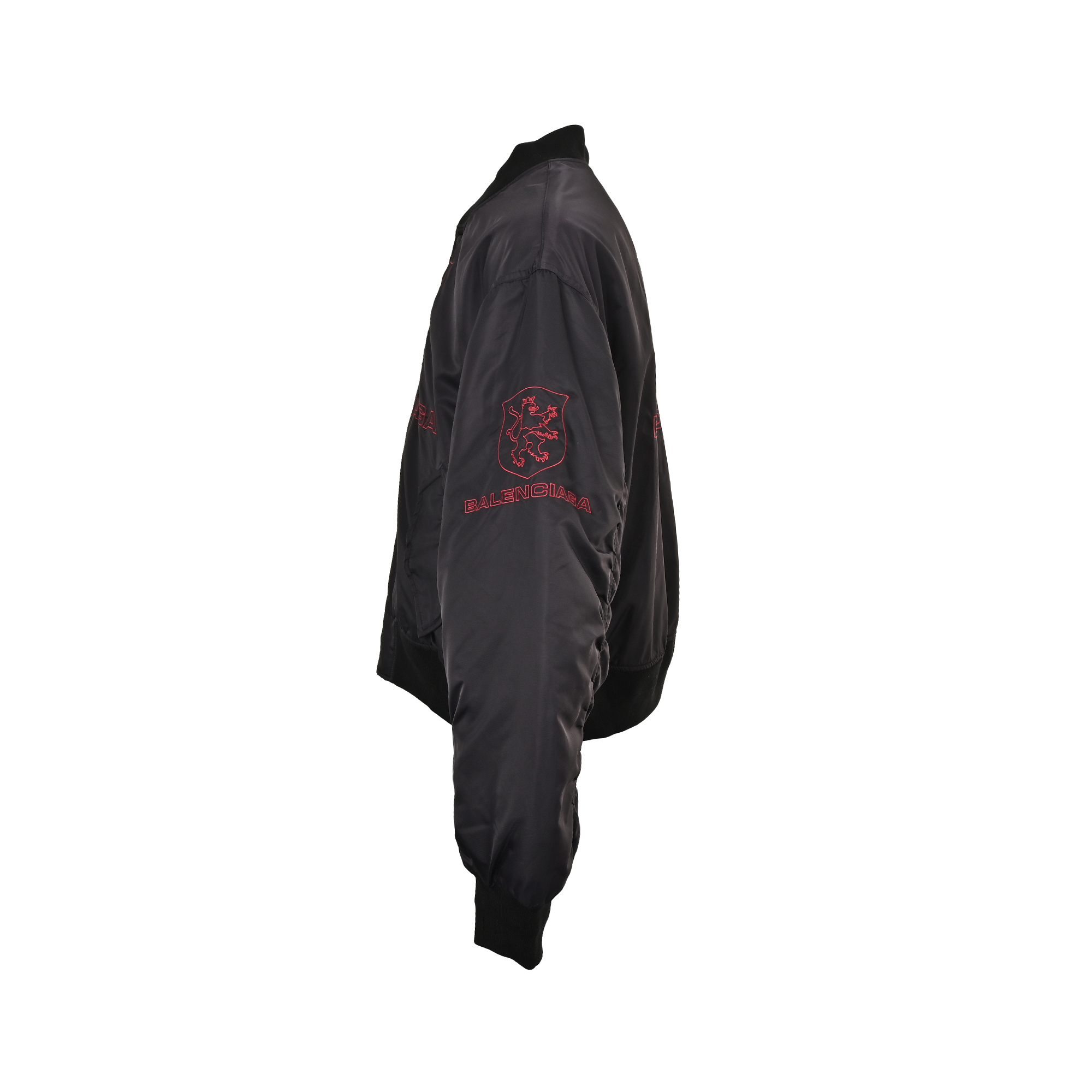 Balenciaga/巴黎世家 24Fw 曼联队标刺绣棉服外套 薄夹棉款