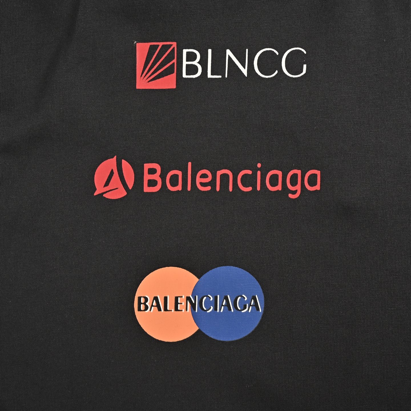 Balenciaga/巴黎世家 25Fw 多标印花长袖T恤