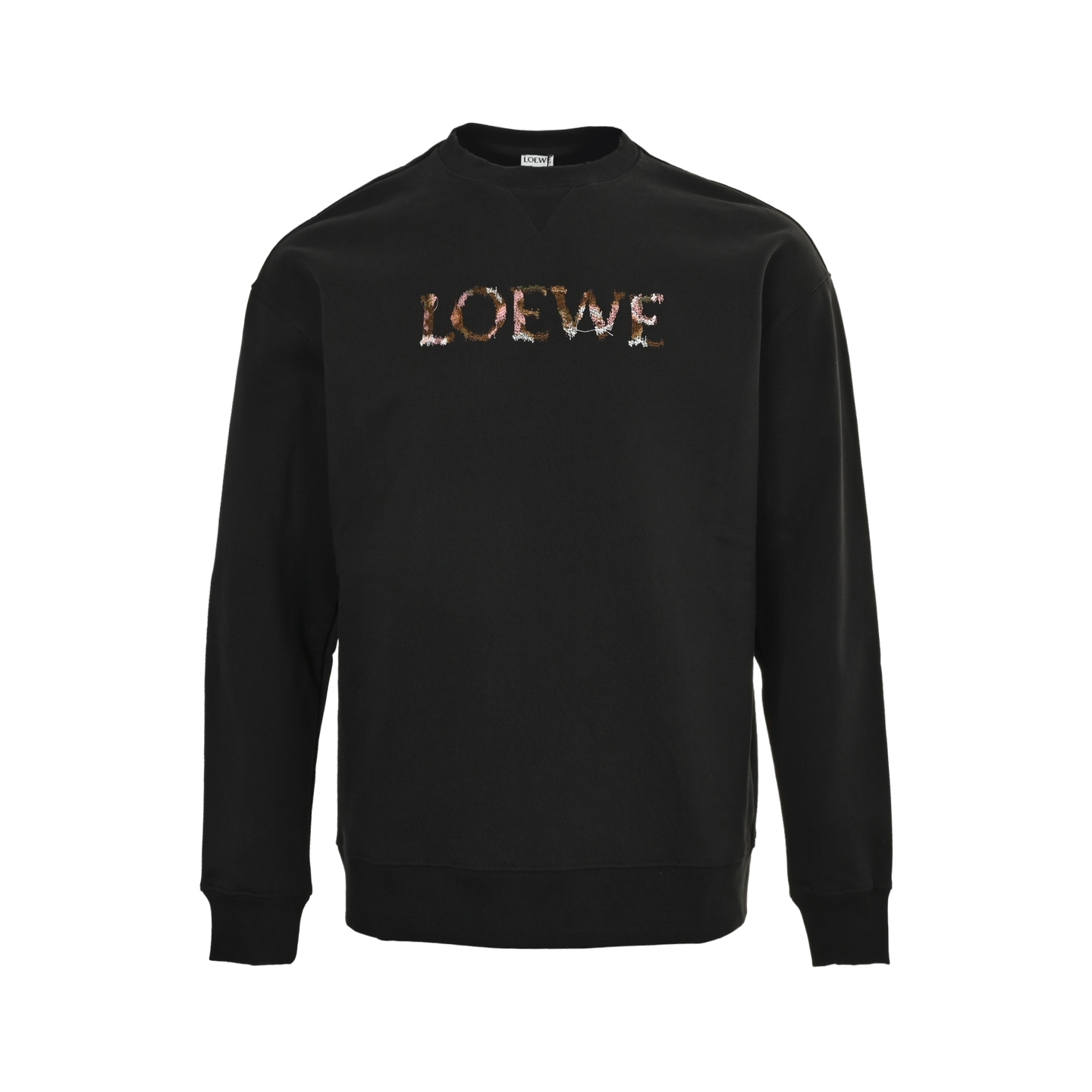 Loewe/罗意威 25Fw Loe渐变字母刺绣圆领卫衣 Loewe/罗意威 25Fw Loe渐变字母刺绣圆领卫衣