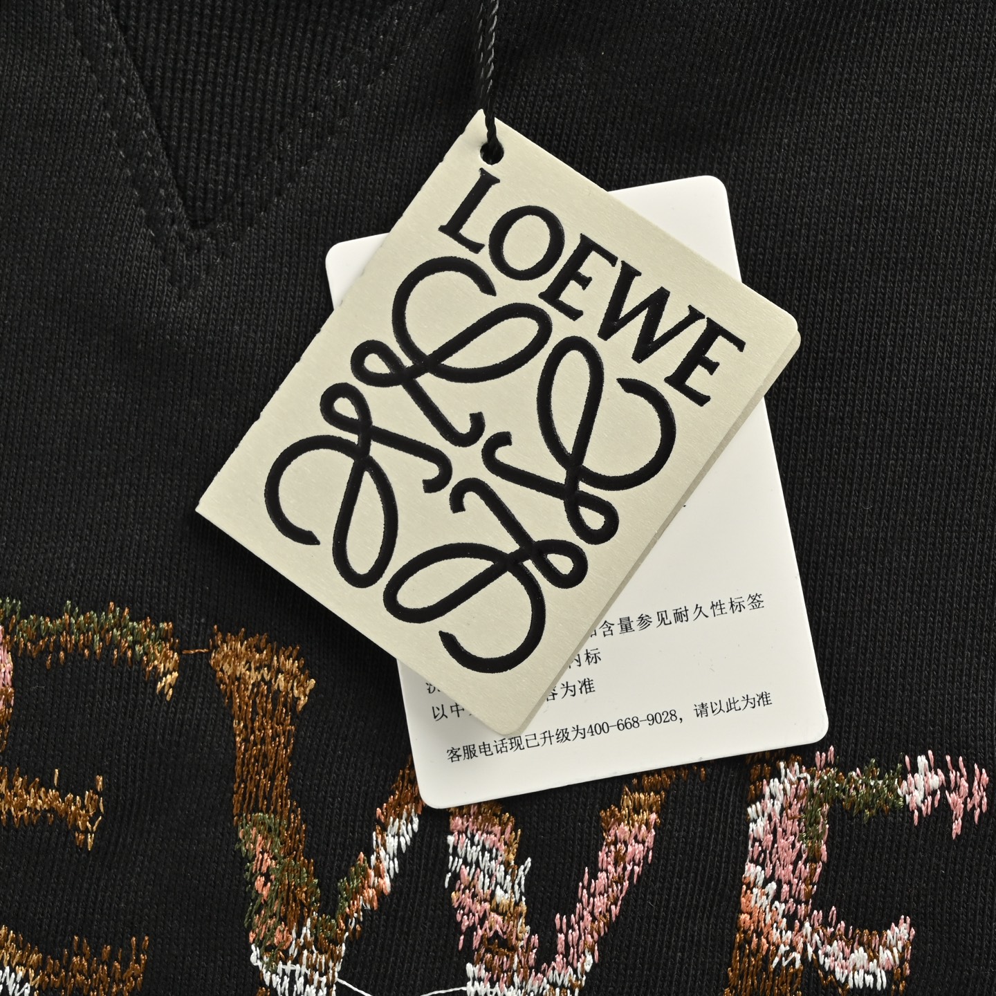 Loewe/罗意威 25Fw Loe渐变字母刺绣圆领卫衣 Loewe/罗意威 25Fw Loe渐变字母刺绣圆领卫衣