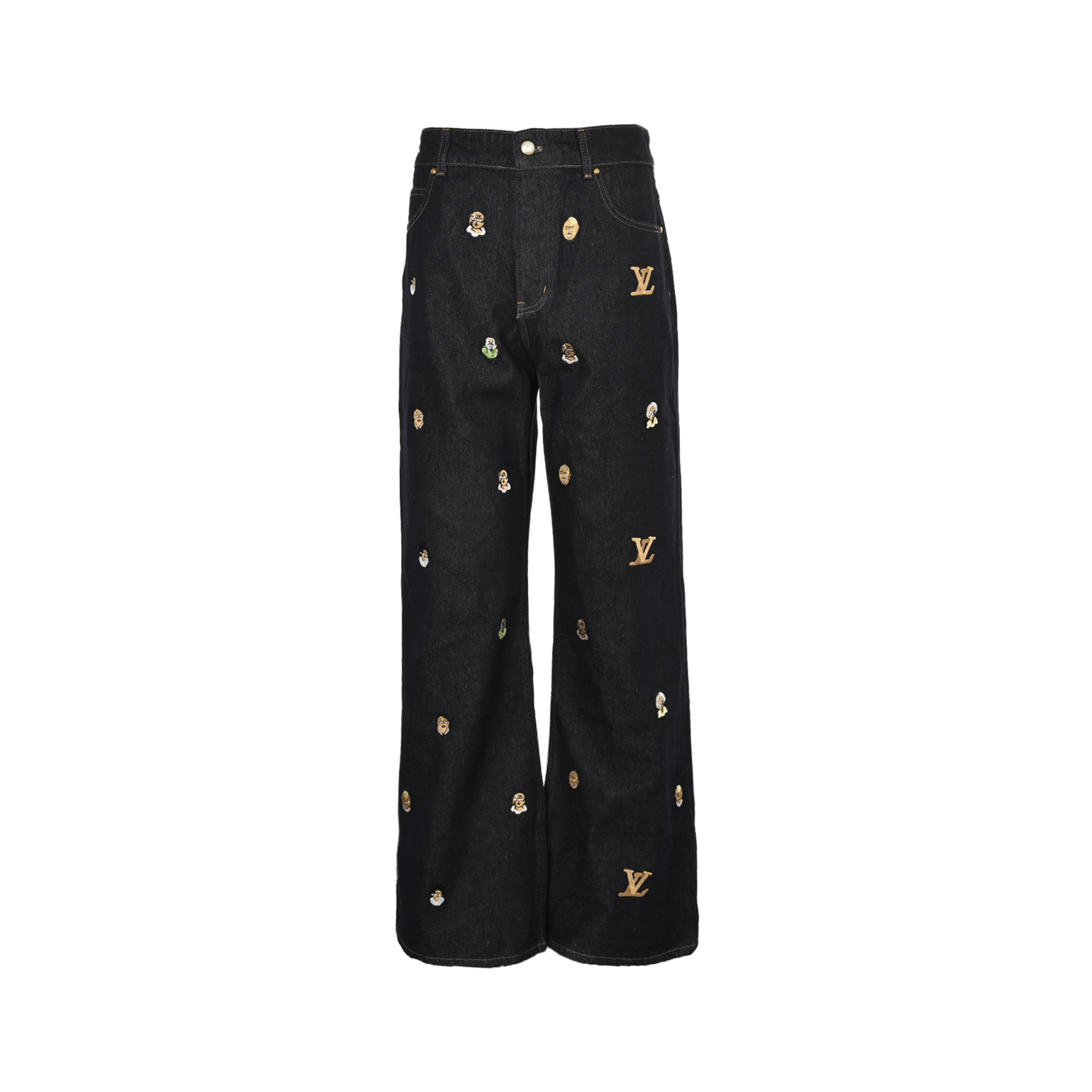 Louis Vuitton/路易威登 菲董联名系列刺绣牛仔长裤
