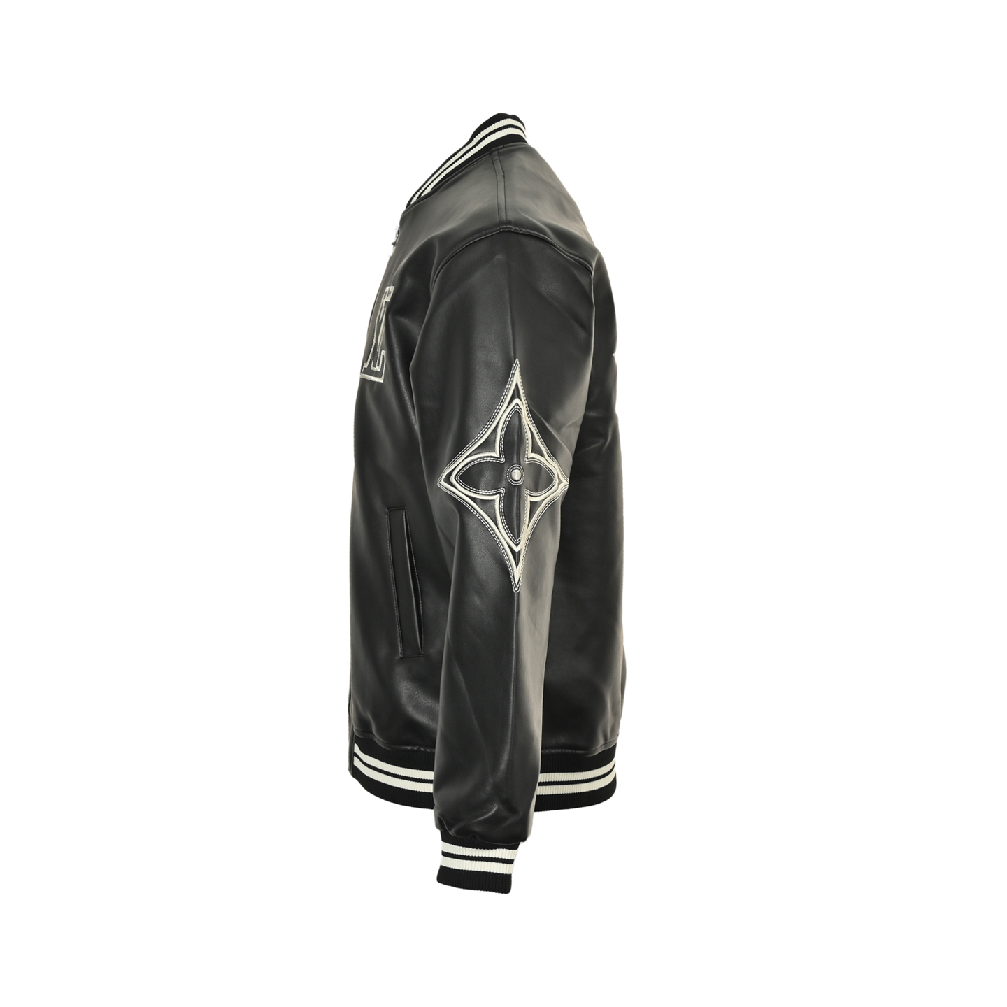 Louis Vuitton/路易威登 25Fw 刺绣logo皮衣夹克外套 Louis Vuitton/路易威登 25Fw 刺绣logo皮衣夹克外套