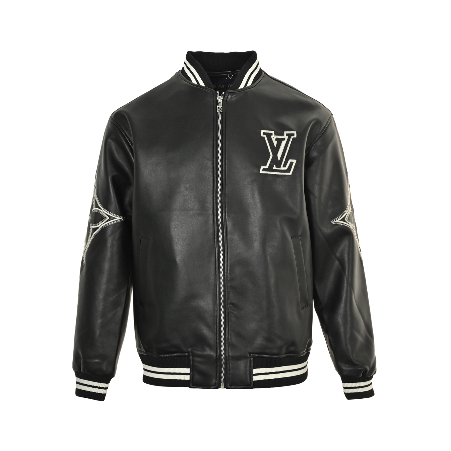 Louis Vuitton/路易威登 25Fw 刺绣logo皮衣夹克外套 Louis Vuitton/路易威登 25Fw 刺绣logo皮衣夹克外套