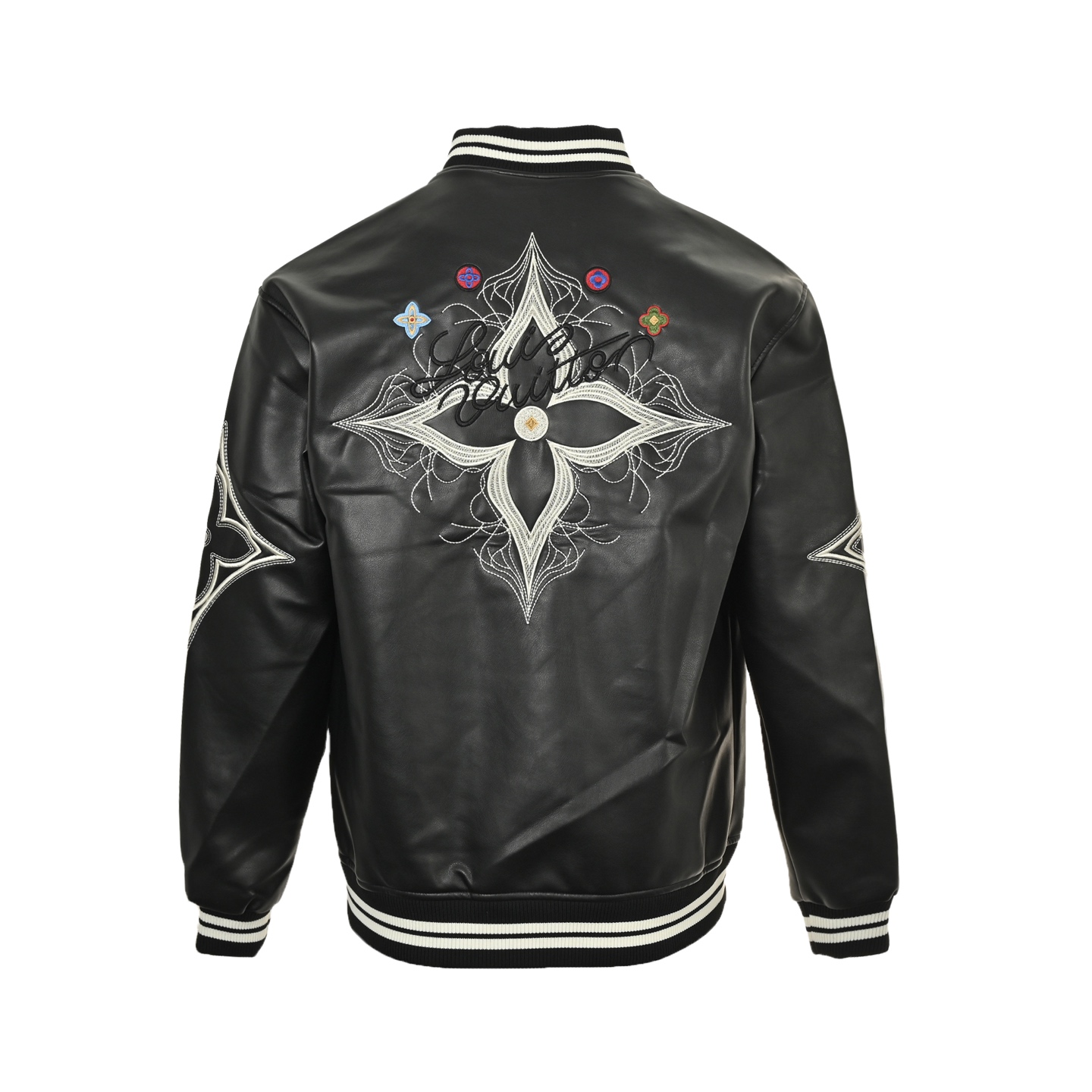 Louis Vuitton/路易威登 25Fw 刺绣logo皮衣夹克外套 Louis Vuitton/路易威登 25Fw 刺绣logo皮衣夹克外套