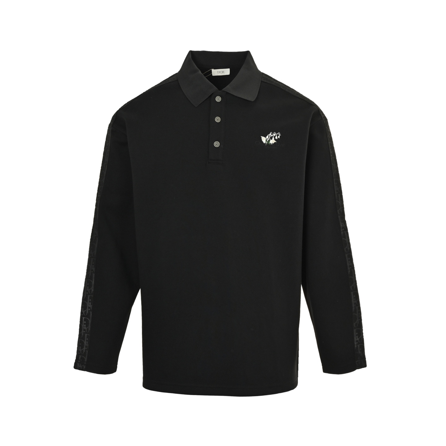 Dior/迪奥 25Fw 织带刺绣翻领Polo长袖 Dior/迪奥 25Fw 织带刺绣翻领Polo长袖
