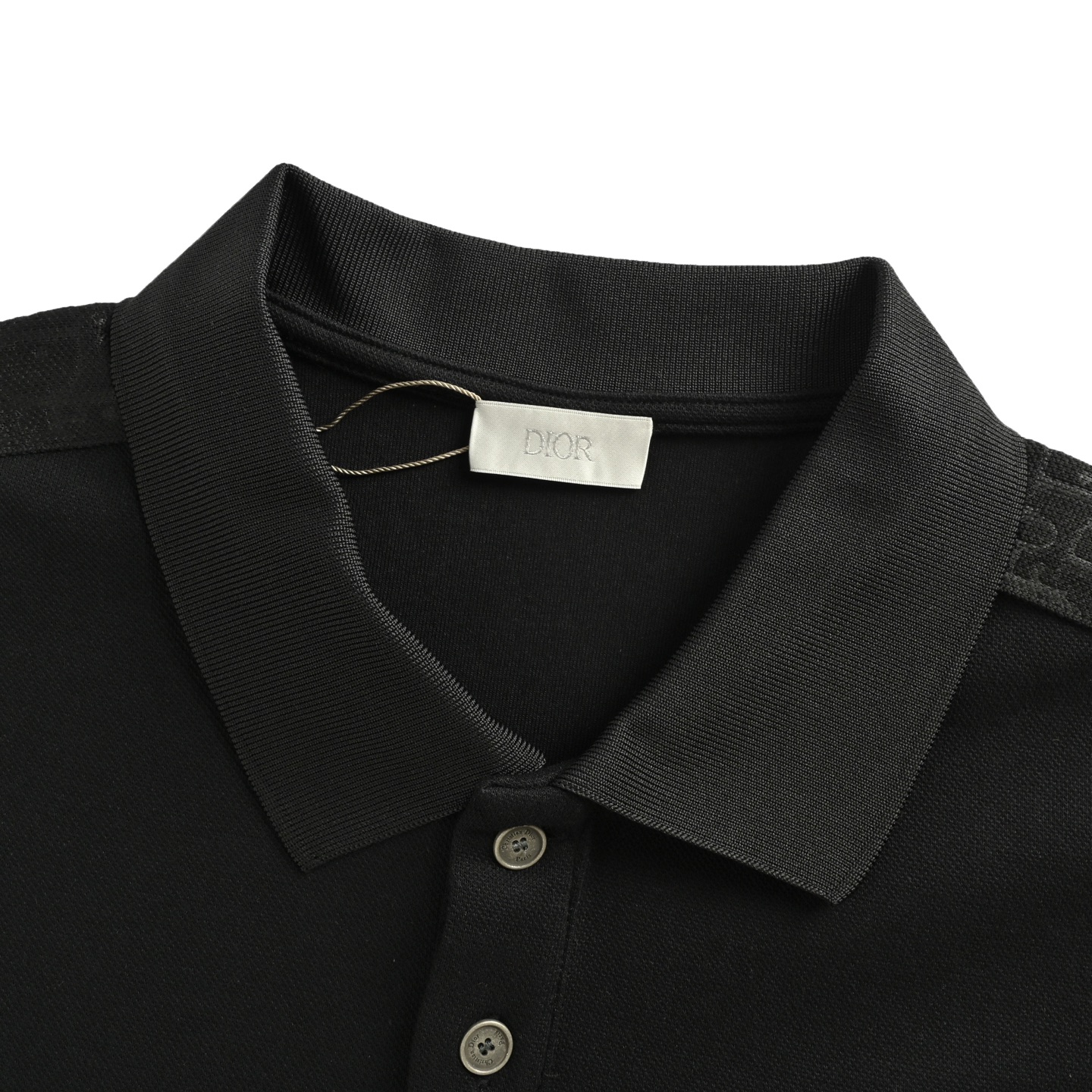 Dior/迪奥 25Fw 织带刺绣翻领Polo长袖 Dior/迪奥 25Fw 织带刺绣翻领Polo长袖